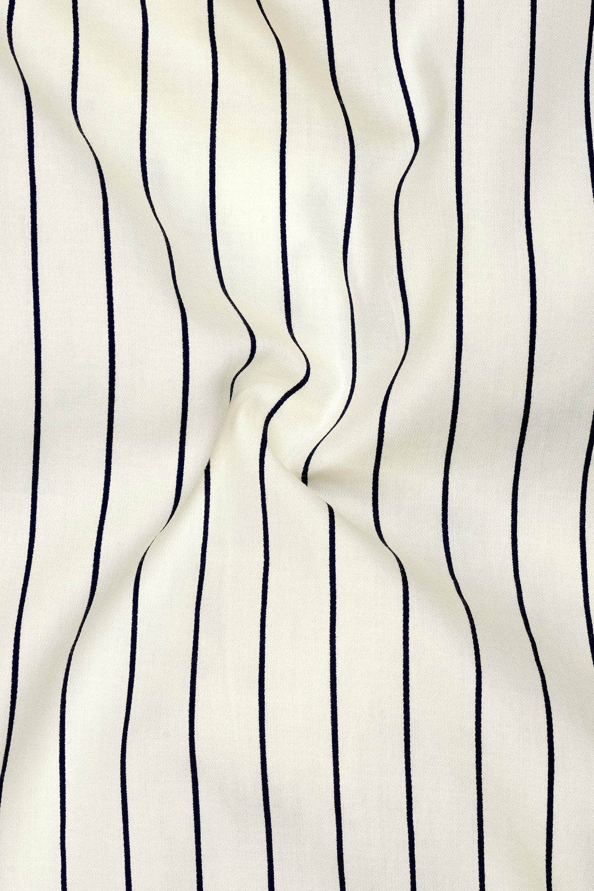 Elaris-Alabaster Cream Pin Striped Subtle Sheen Super Soft Premium Cotton Dress Shirt
