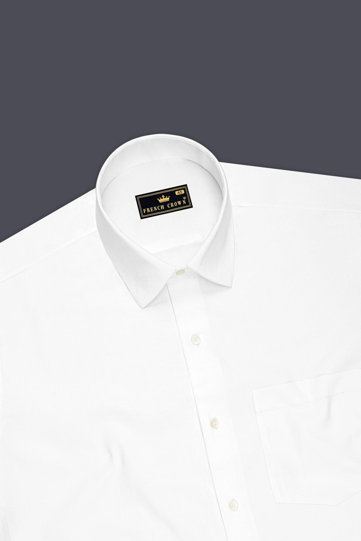 Sterling-Bright White Oxford Premium Cotton Dress Shirt
