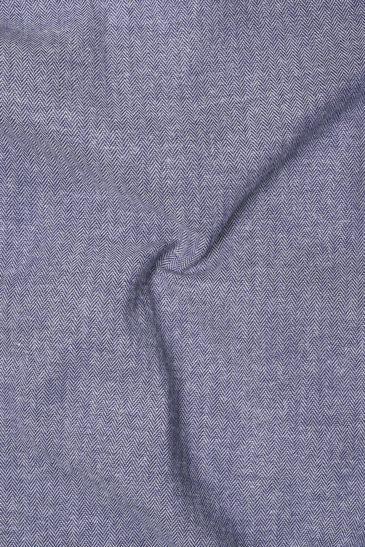 Cinder-Logan Gray Herringbone Textured Premium Cotton Bomber Jacket
