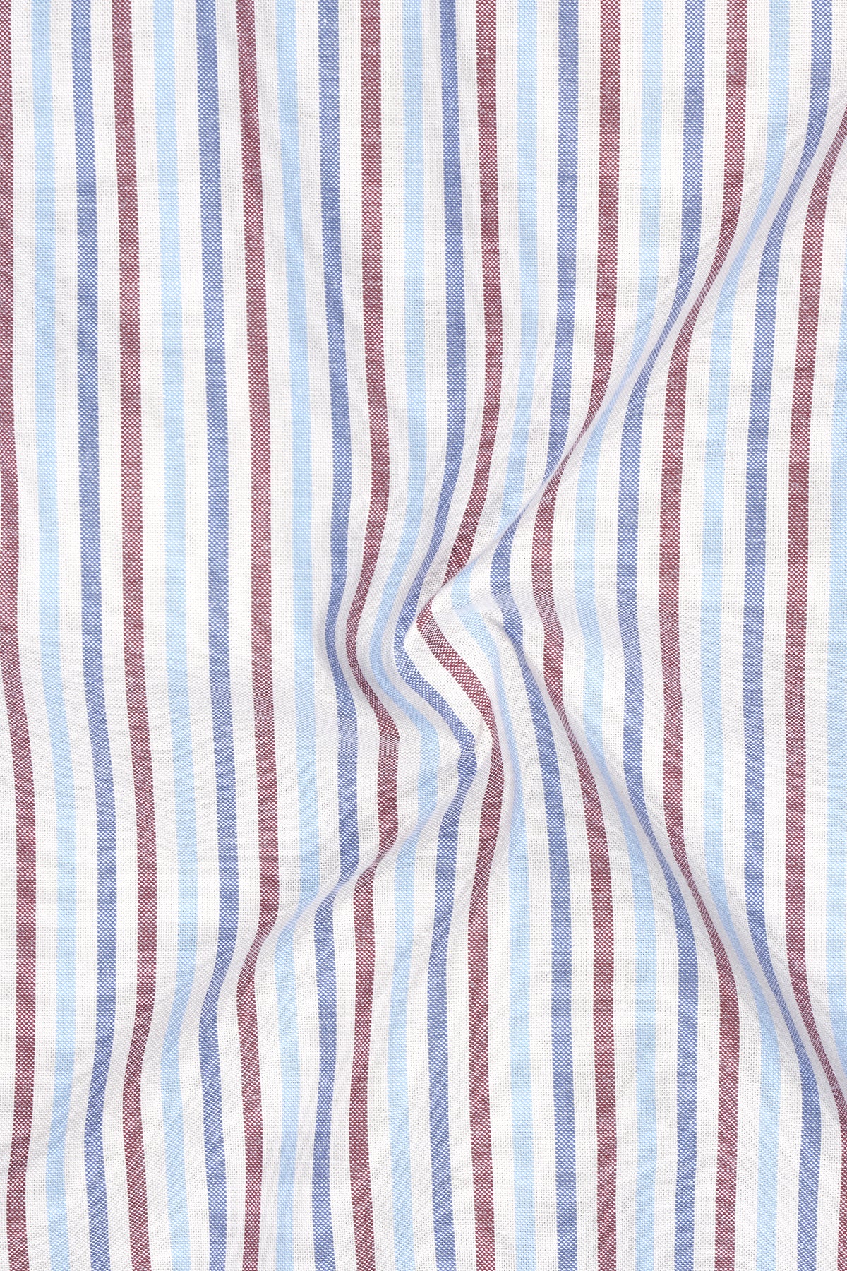 Chromatic-Periglacial Gray And Glaucous Blue Multicolour Candy Striped Oxford Premium Cotton Dress Shirt