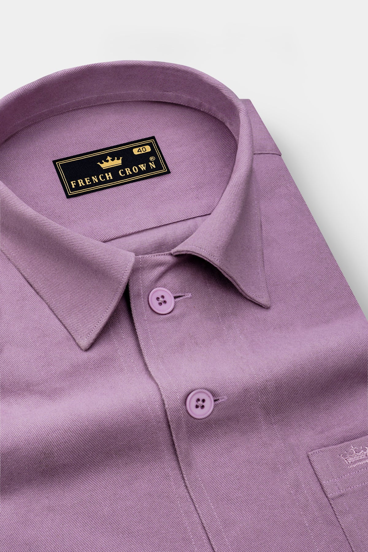 Fiora-Periwinkle Pink Twill Premium Cotton Heavy Weight Designer Casual Jacket