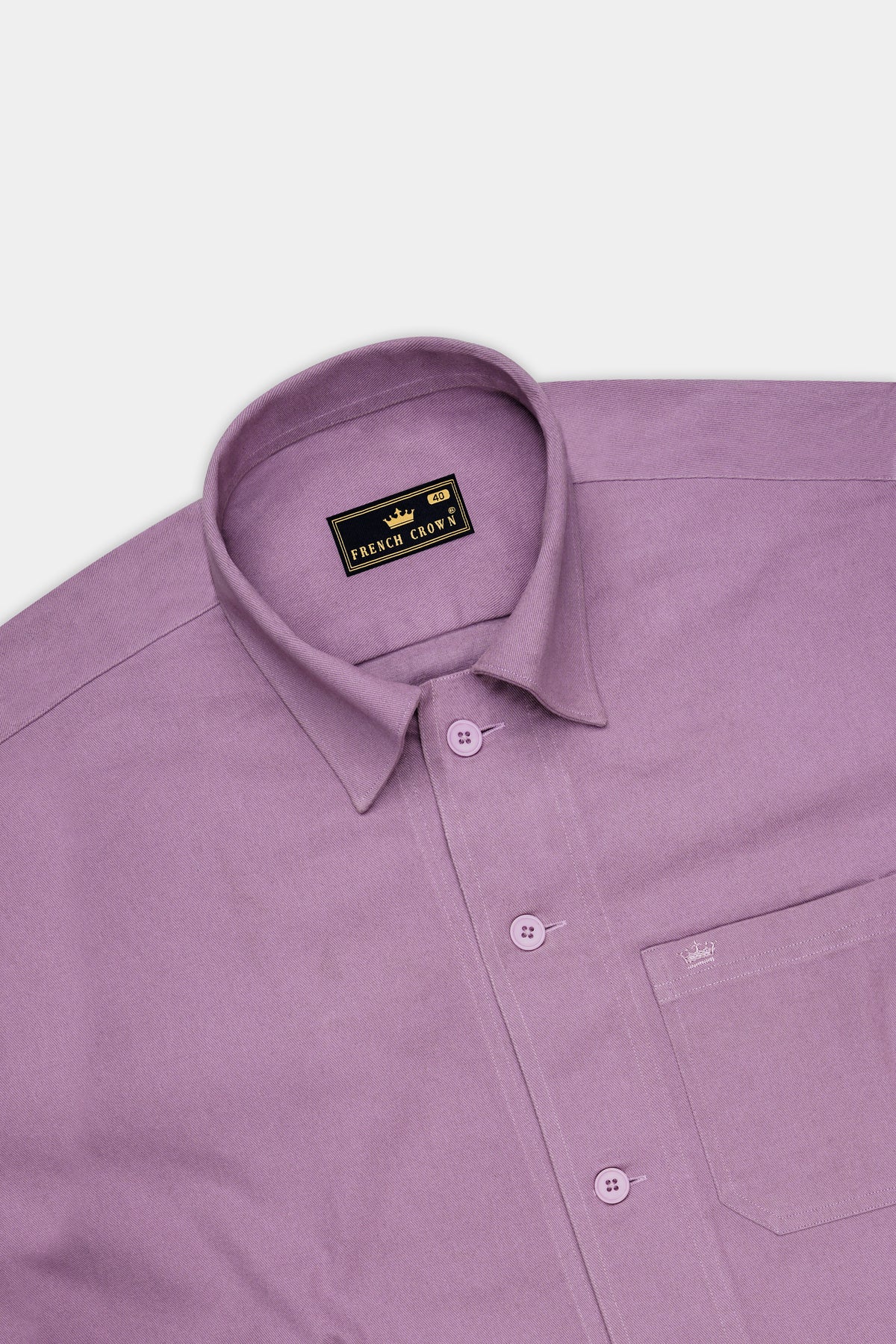 Fiora-Periwinkle Pink Twill Premium Cotton Heavy Weight Designer Casual Jacket