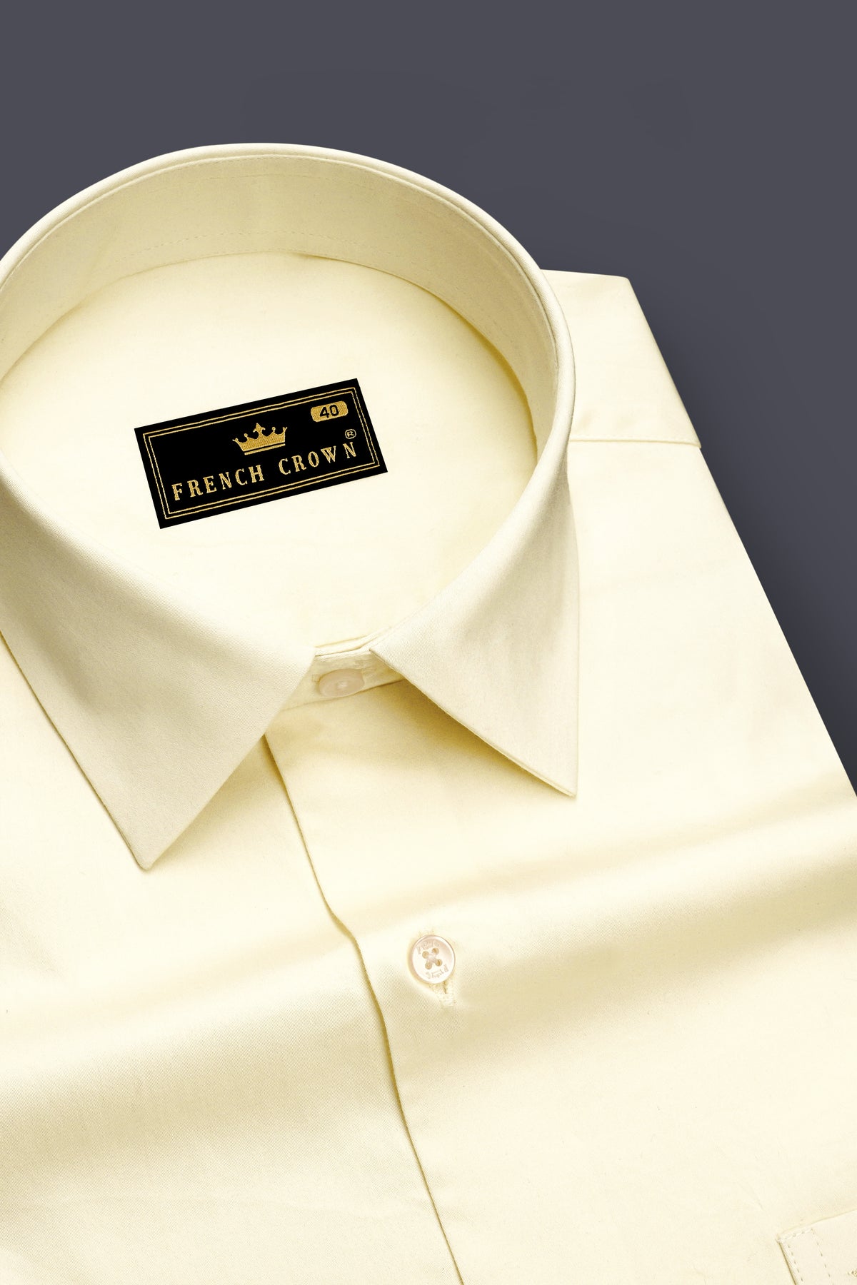 Alba-Ecru Cream Subtle Sheen Super Soft Premium Cotton Dress Shirt