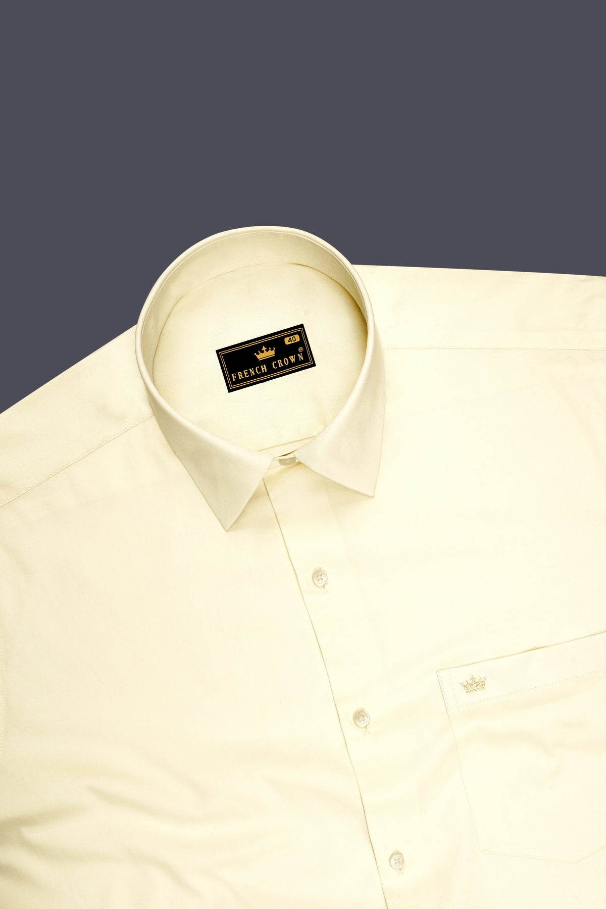 Alba-Ecru Cream Subtle Sheen Super Soft Premium Cotton Dress Shirt