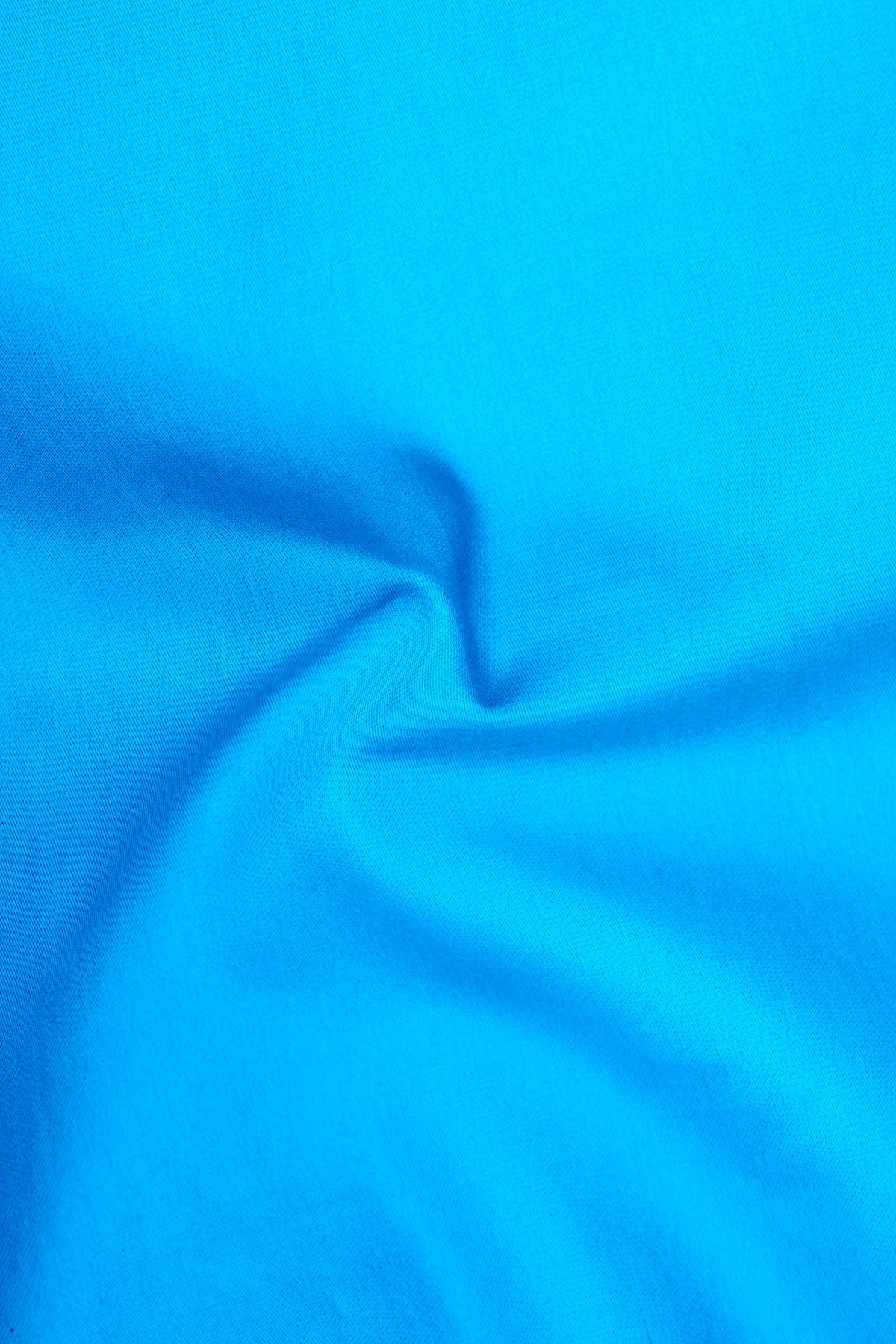 Saphir-Cerulean Blue Subtle Sheen Super Soft Premium Cotton Dress Shirt