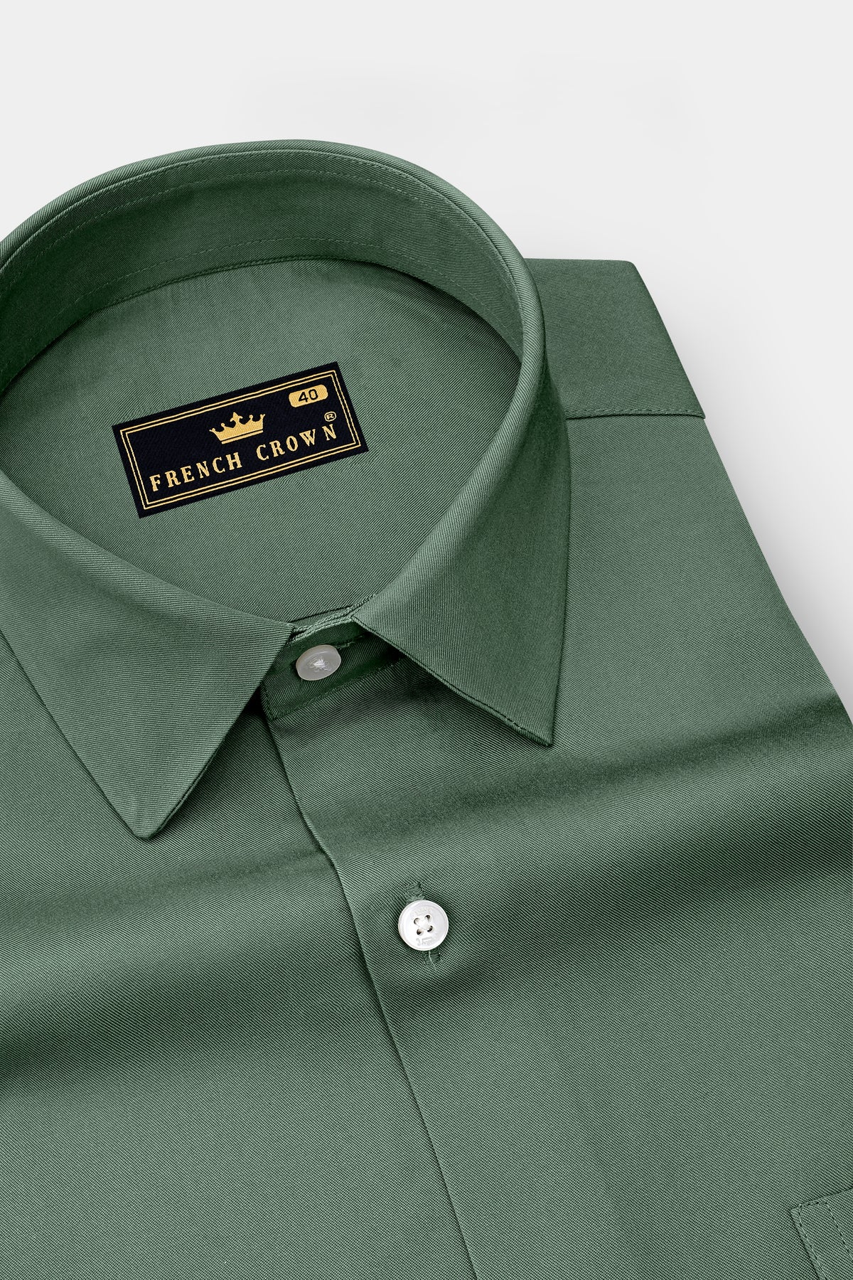 Viridis-Hazel Green Super Soft Tencel Semi Formal Shirt