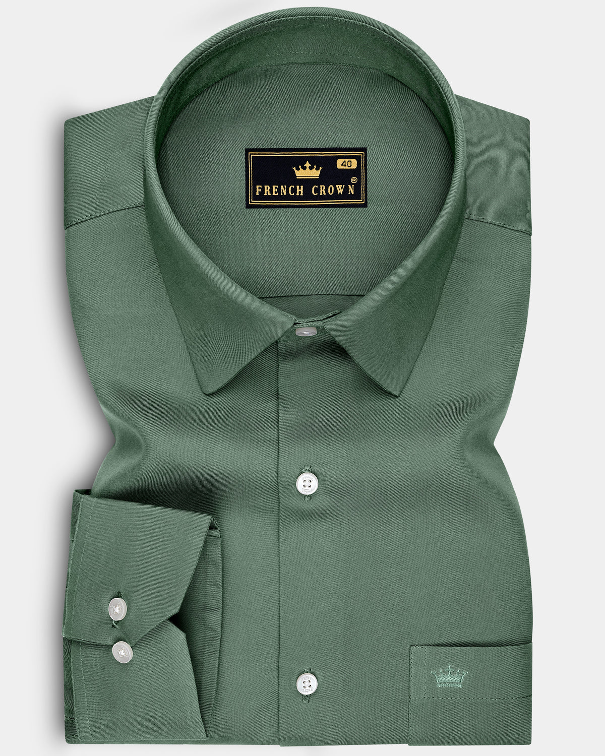 Viridis-Hazel Green Super Soft Tencel Semi Formal Shirt