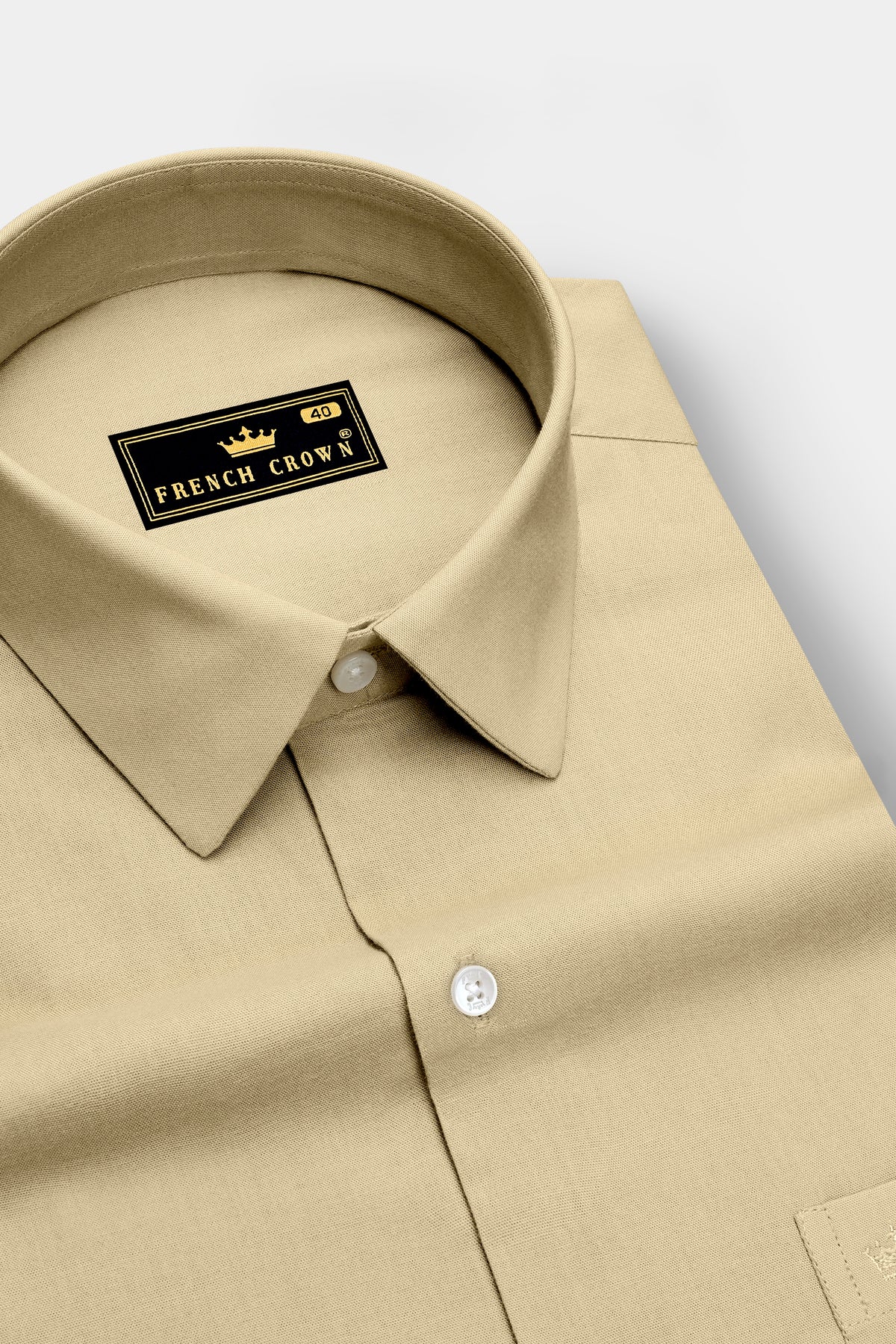 Regent-Sorrell Brown Oxford Premium Cotton Dress Shirt