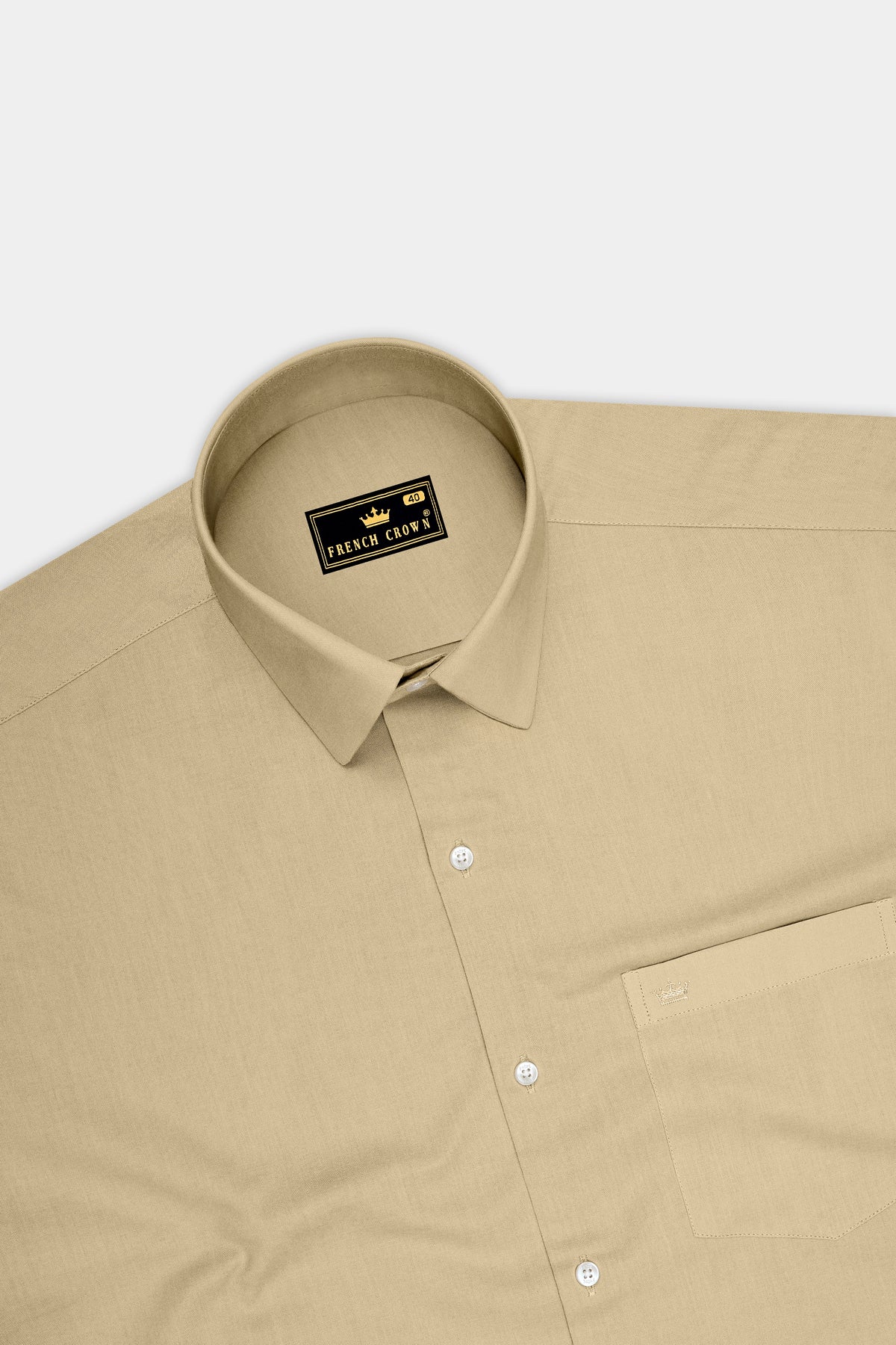 Regent-Sorrell Brown Oxford Premium Cotton Dress Shirt