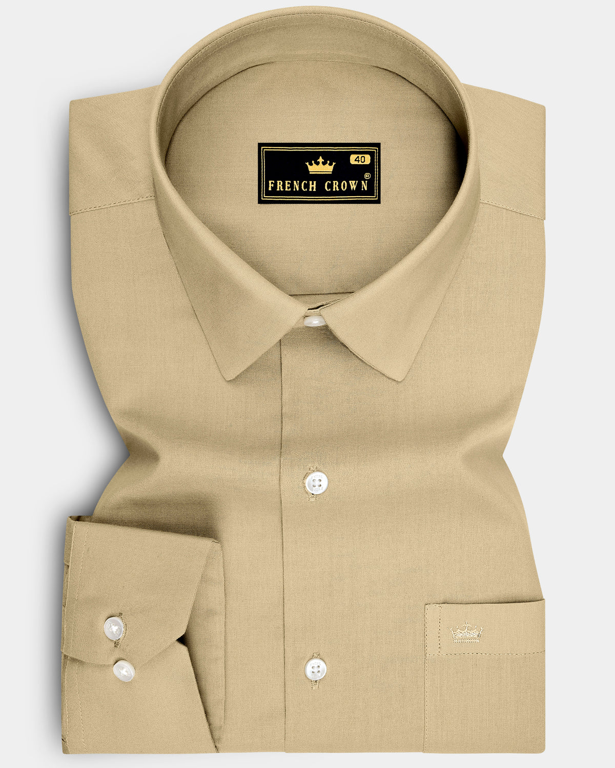 Regent-Sorrell Brown Oxford Premium Cotton Dress Shirt