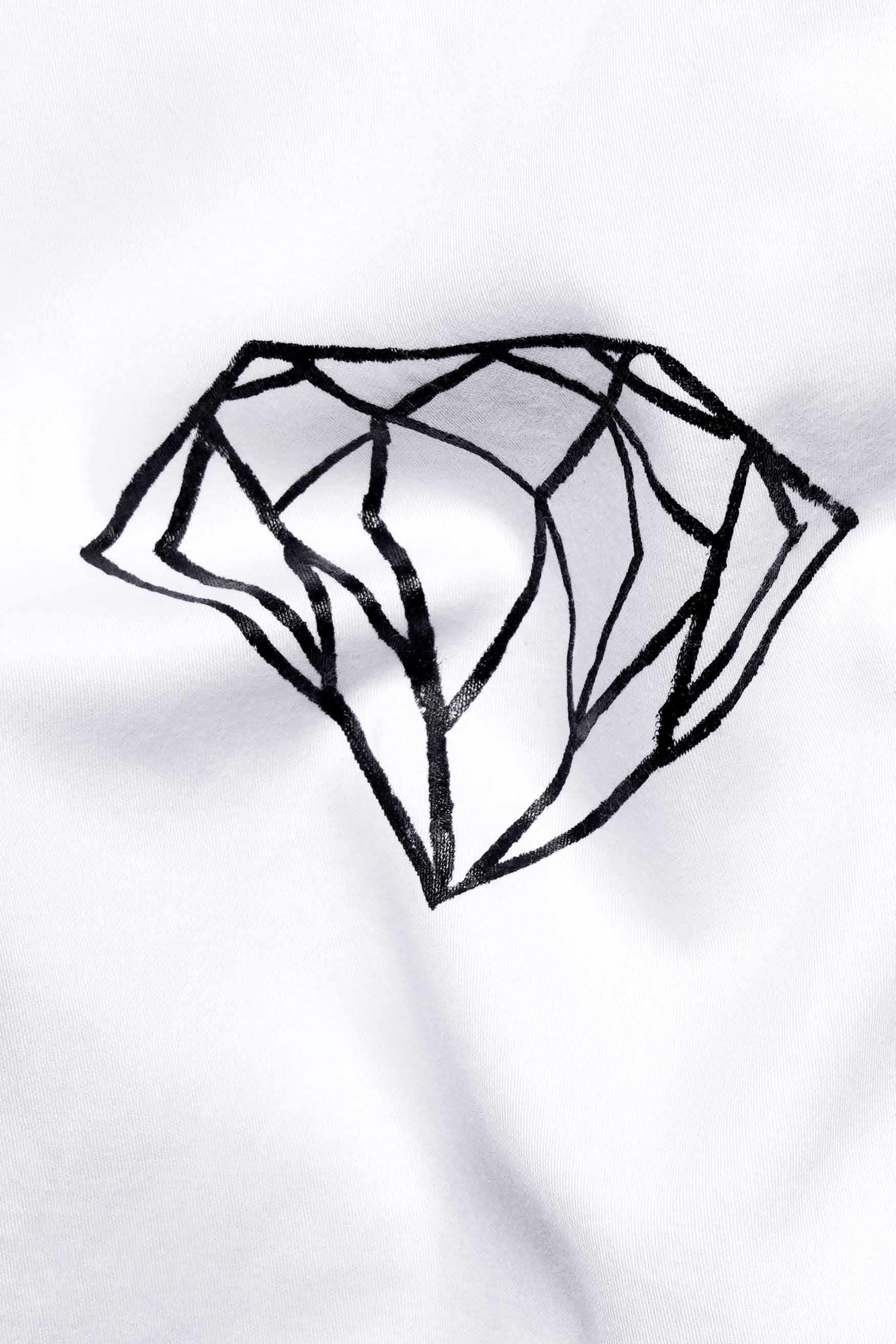 Bright White Diamond Hand Painted Premium Cotton Designer Shirt 1575-ART03-38, 1575-ART03-H-38, 1575-ART03-39, 1575-ART03-H-39, 1575-ART03-40, 1575-ART03-H-40, 1575-ART03-42, 1575-ART03-H-42, 1575-ART03-44, 1575-ART03-H-44, 1575-ART03-46, 1575-ART03-H-46, 1575-ART03-48, 1575-ART03-H-48, 1575-ART03-50, 1575-ART03-H-50, 1575-ART03-52, 1575-ART03-H-52