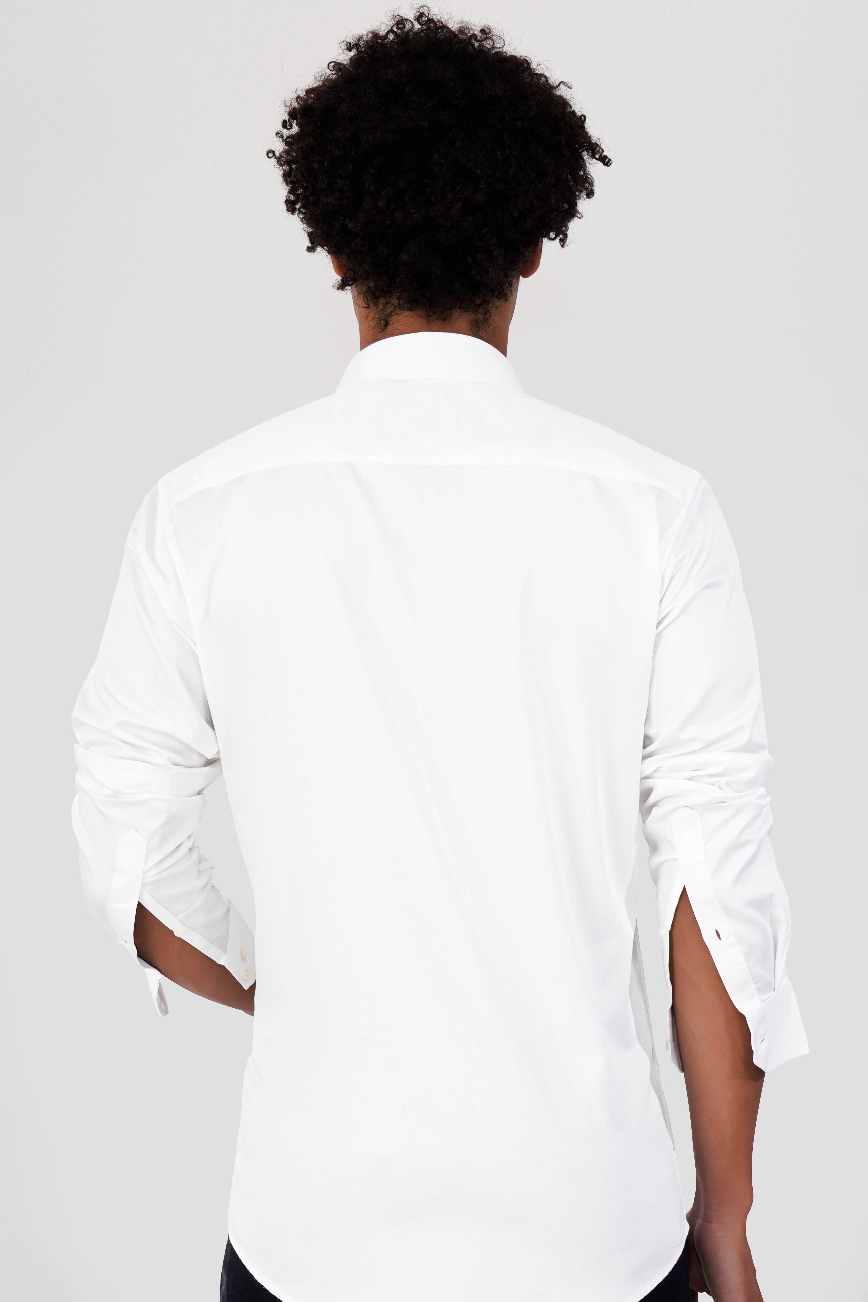 Bright White Maa Tujhe Salam Embroidered Premium Cotton Designer Shirt