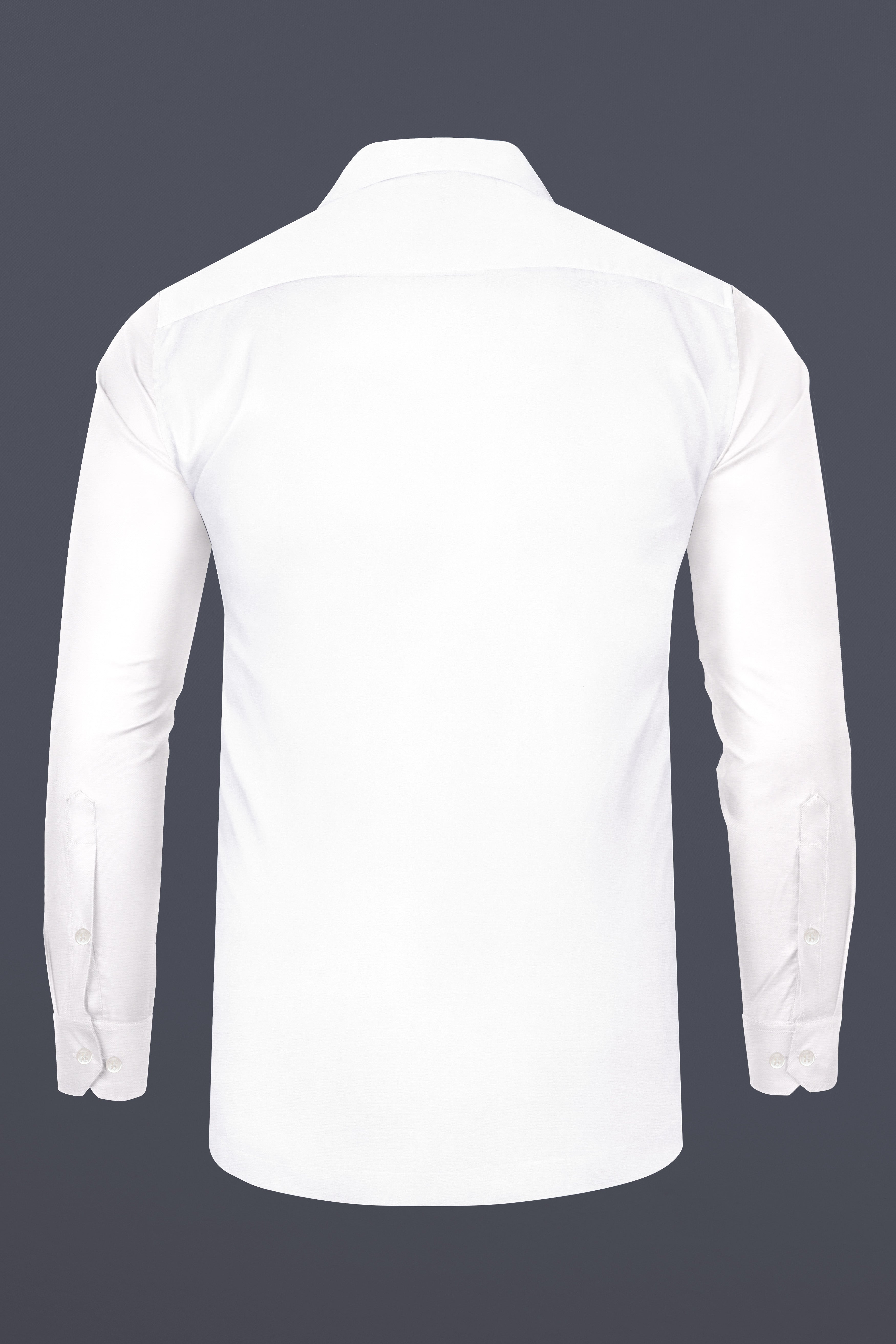 Bright White Cuban Collar Luxurious Linen Shirt