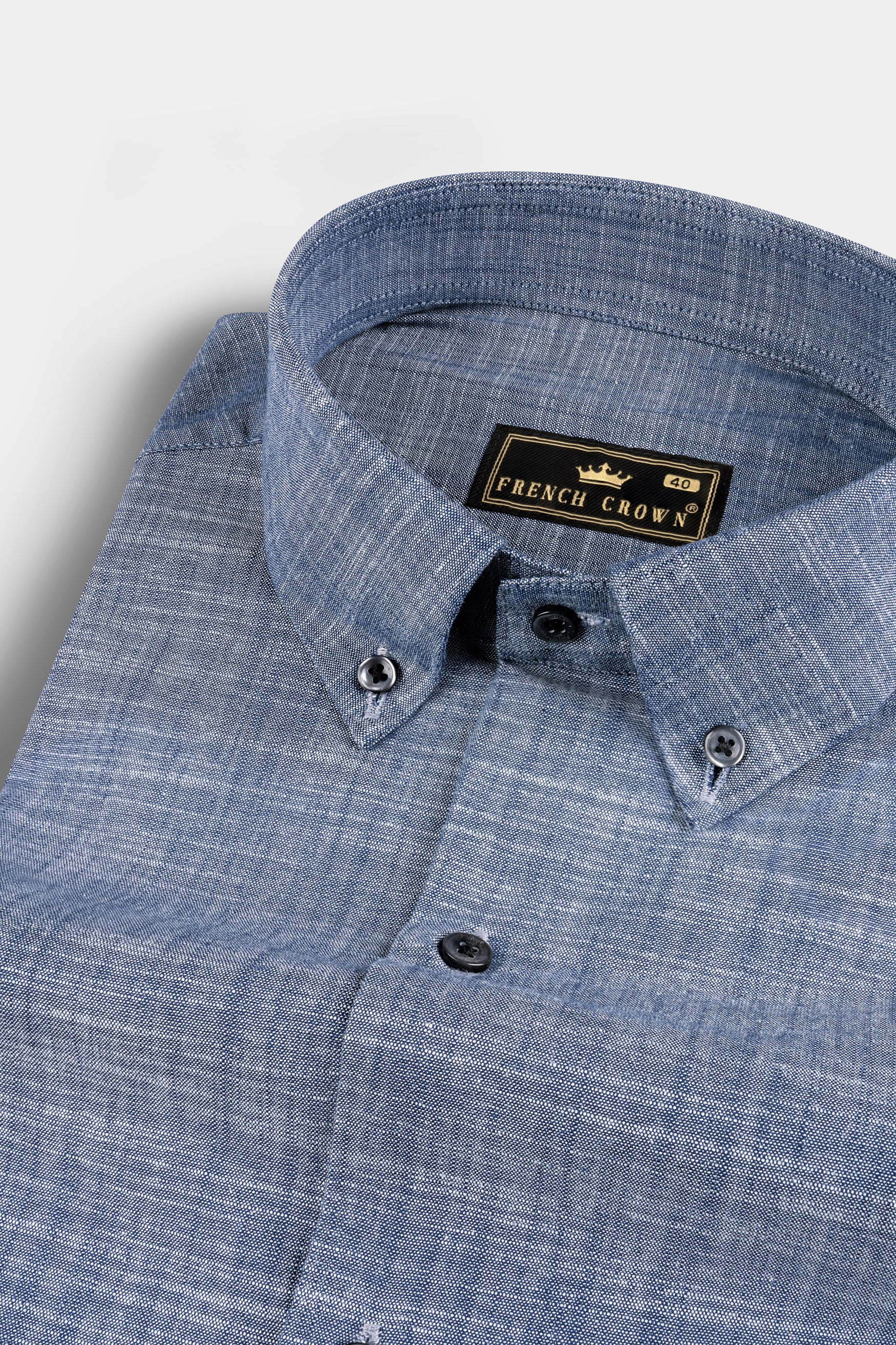 Grey Premium Cotton Denim Shirt