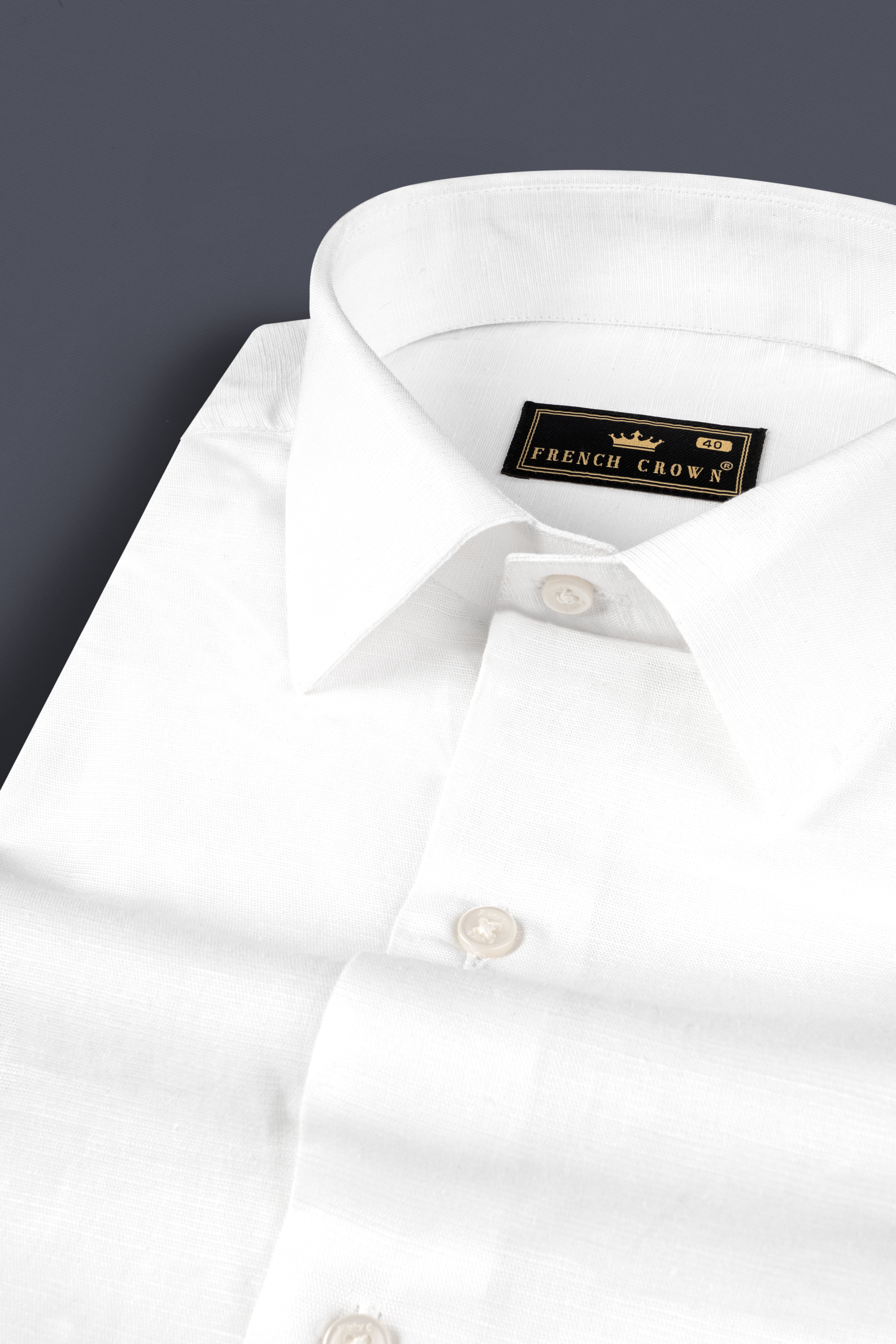 Snow White Luxurious Linen Shirt