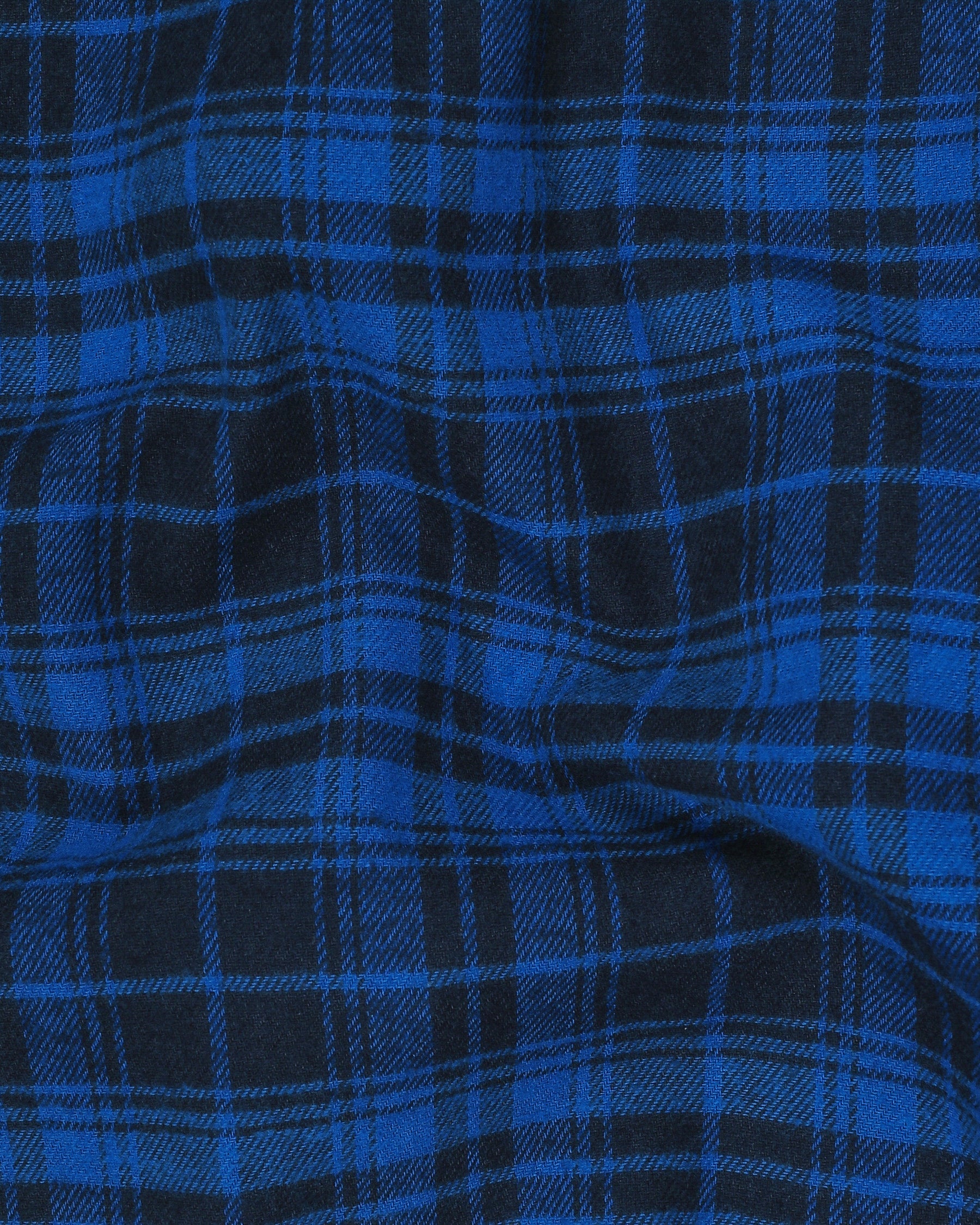 San Marino Blue Plaid Flannel Shirt