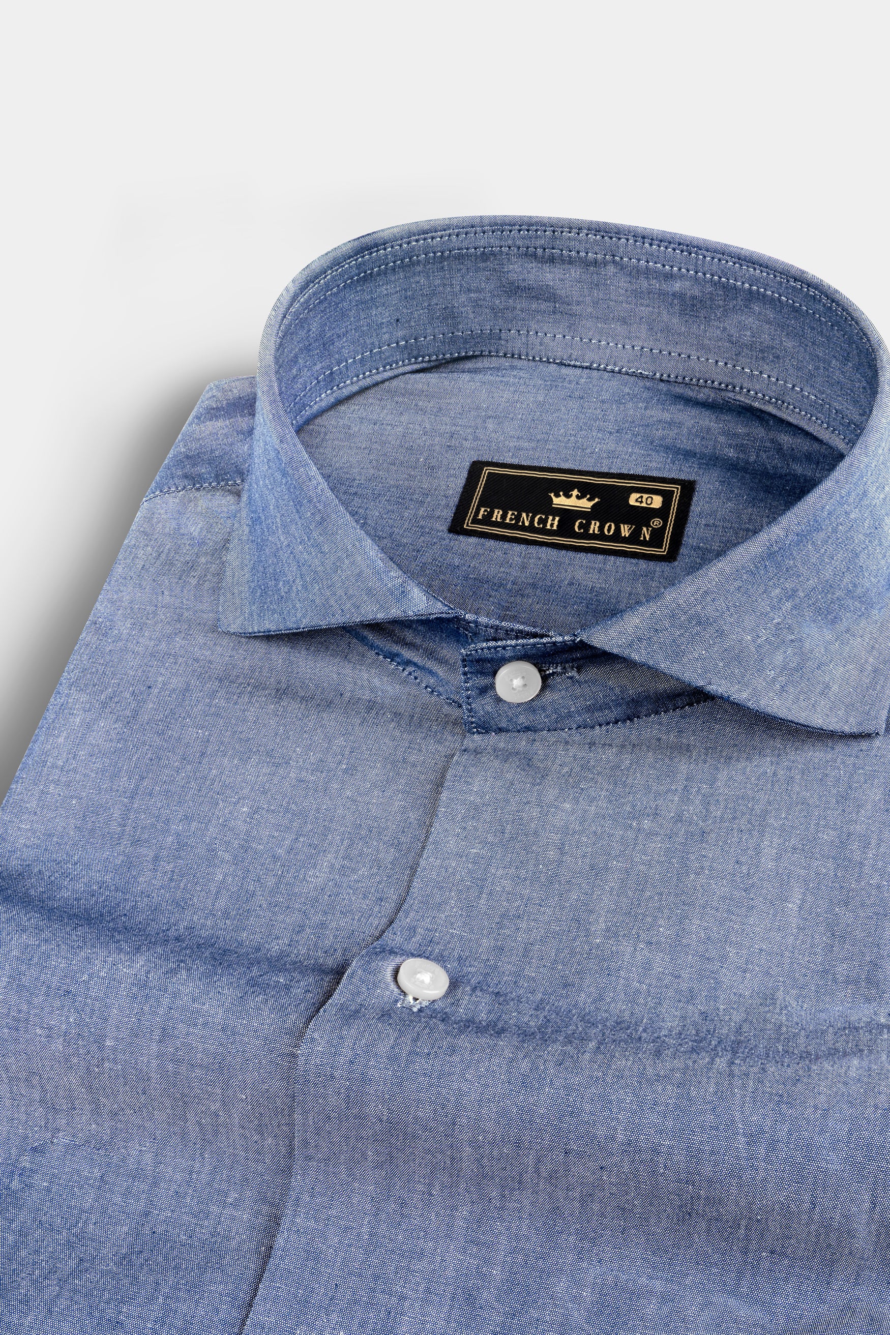 Blue Zodiac Chambray Premium Cotton Shirt