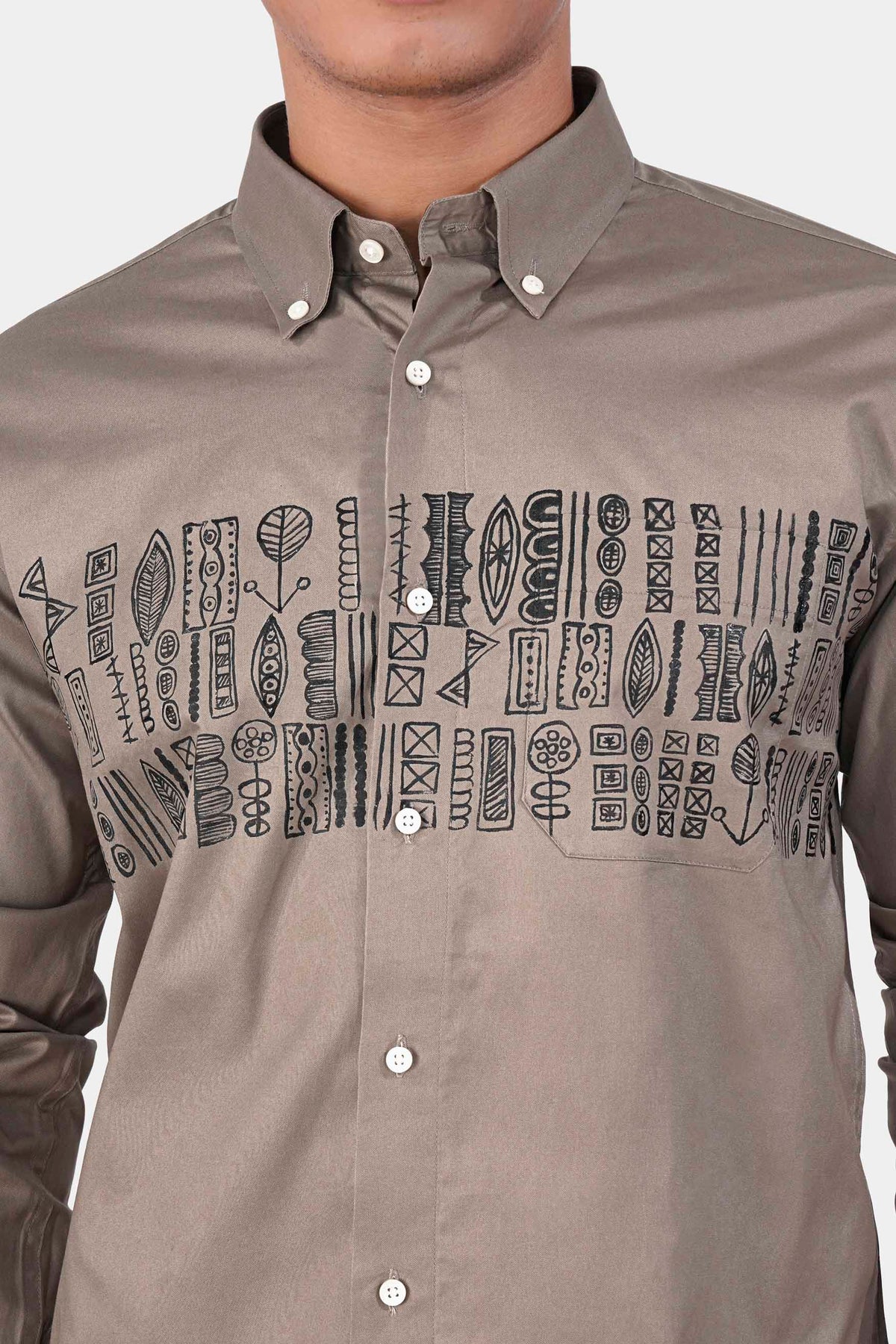 Hemp Brown Tribal Hand Painted Royal Oxford Designer Shirt 5260-BD-ART-38, 5260-BD-ART-H-38, 5260-BD-ART-39, 5260-BD-ART-H-39, 5260-BD-ART-40, 5260-BD-ART-H-40, 5260-BD-ART-42, 5260-BD-ART-H-42, 5260-BD-ART-44, 5260-BD-ART-H-44, 5260-BD-ART-46, 5260-BD-ART-H-46, 5260-BD-ART-48, 5260-BD-ART-H-48, 5260-BD-ART-50, 5260-BD-ART-H-50, 5260-BD-ART-52, 5260-BD-ART-H-52