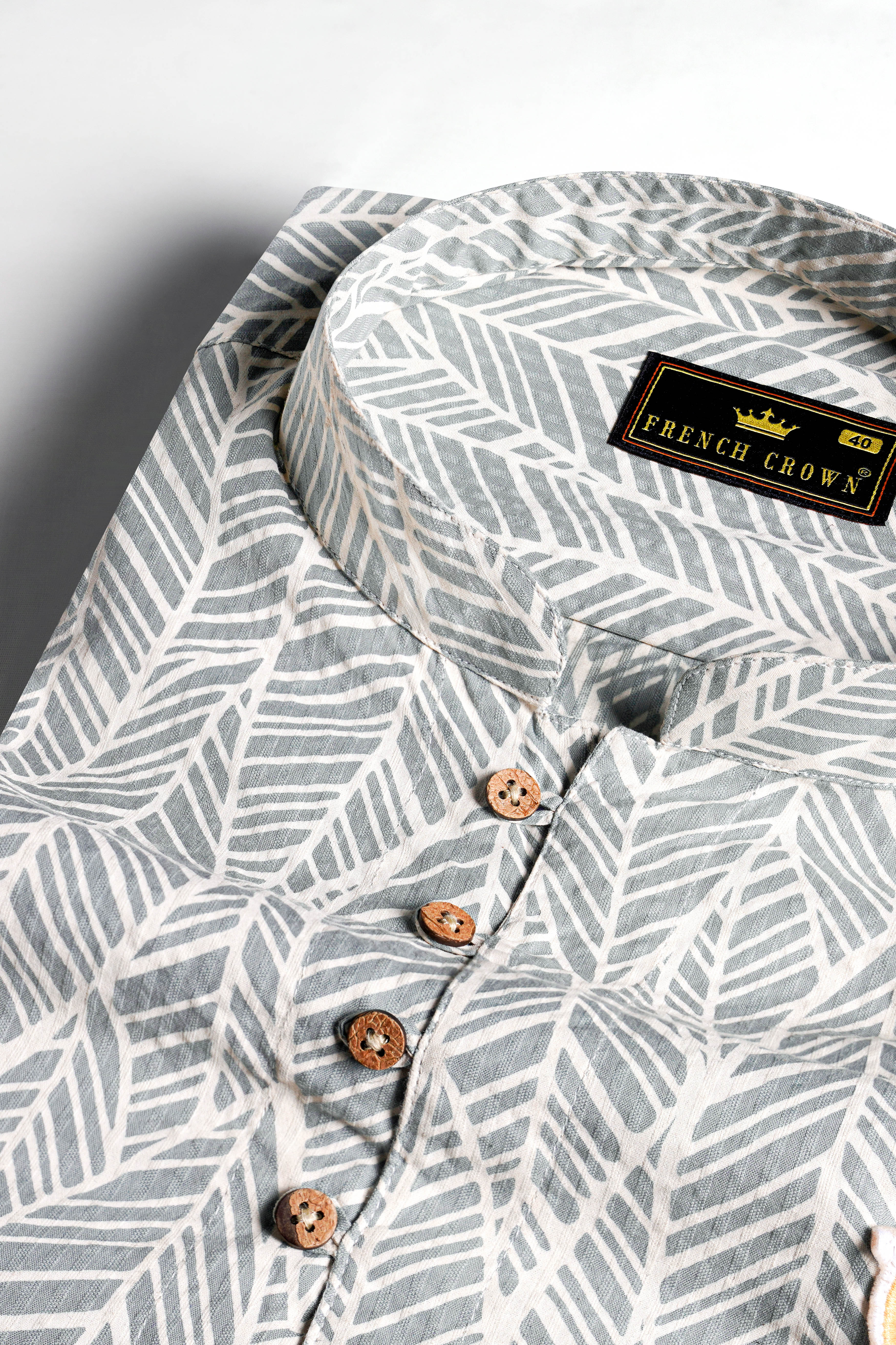 Chalice Gray with White Printed and Pineapple Embroidered Premium Cotton Designer Kurta Shirt 5684-KS-E204-38, 5684-KS-E204-H-38, 5684-KS-E204-39, 5684-KS-E204-H-39, 5684-KS-E204-40, 5684-KS-E204-H-40, 5684-KS-E204-42, 5684-KS-E204-H-42, 5684-KS-E204-44, 5684-KS-E204-H-44, 5684-KS-E204-46, 5684-KS-E204-H-46, 5684-KS-E204-48, 5684-KS-E204-H-48, 5684-KS-E204-50, 5684-KS-E204-H-50, 5684-KS-E204-52, 5684-KS-E204-H-52