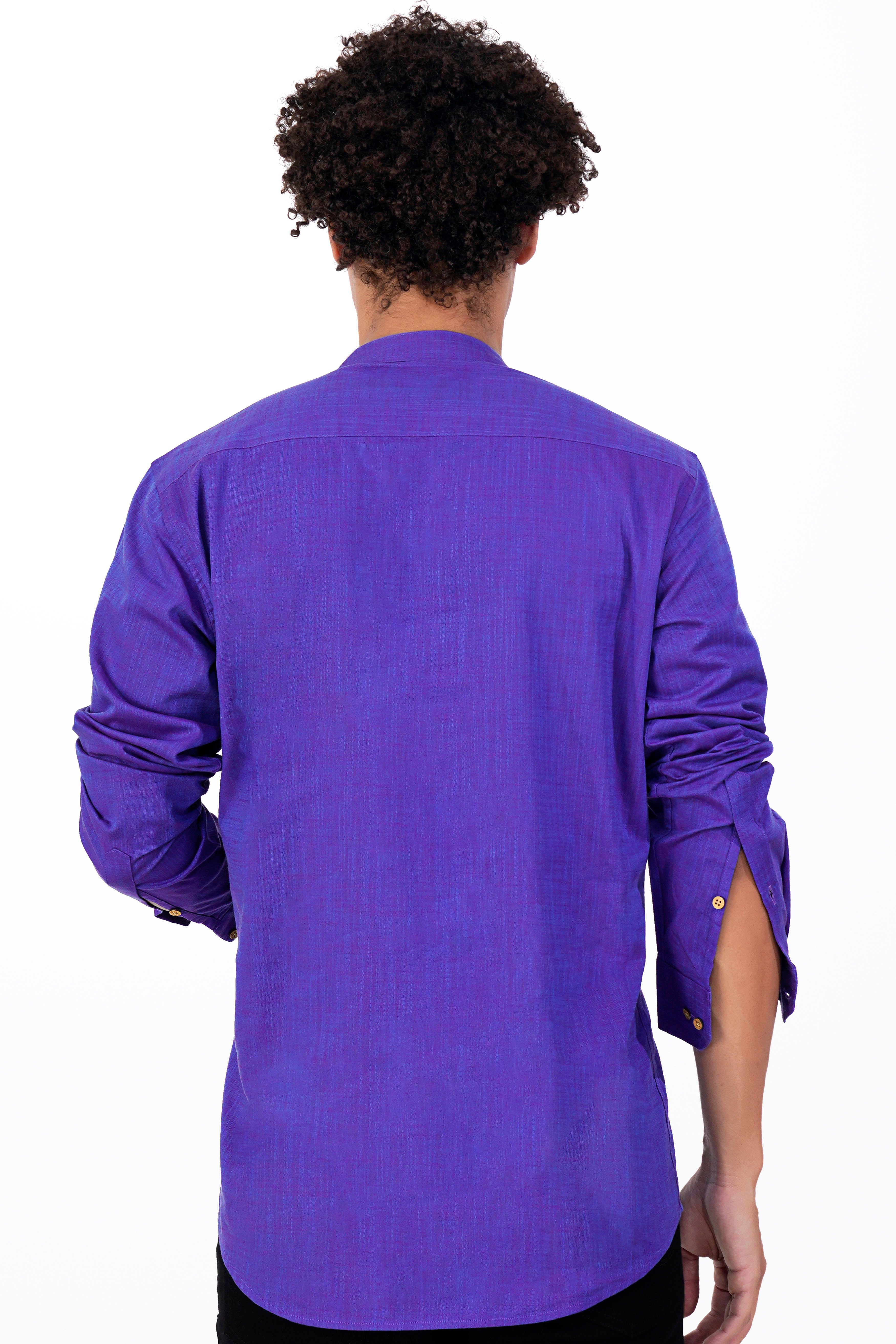 Iris Blue and Eminence Purple Cat and Mouse Hand Painted Luxurious Linen Designer Kurta Shirt 5687-KS-E212-38, 5687-KS-E212-H-38, 5687-KS-E212-39, 5687-KS-E212-H-39, 5687-KS-E212-40, 5687-KS-E212-H-40, 5687-KS-E212-42, 5687-KS-E212-H-42, 5687-KS-E212-44, 5687-KS-E212-H-44, 5687-KS-E212-46, 5687-KS-E212-H-46, 5687-KS-E212-48, 5687-KS-E212-H-48, 5687-KS-E212-50, 5687-KS-E212-H-50, 5687-KS-E212-52, 5687-KS-E212-H-52