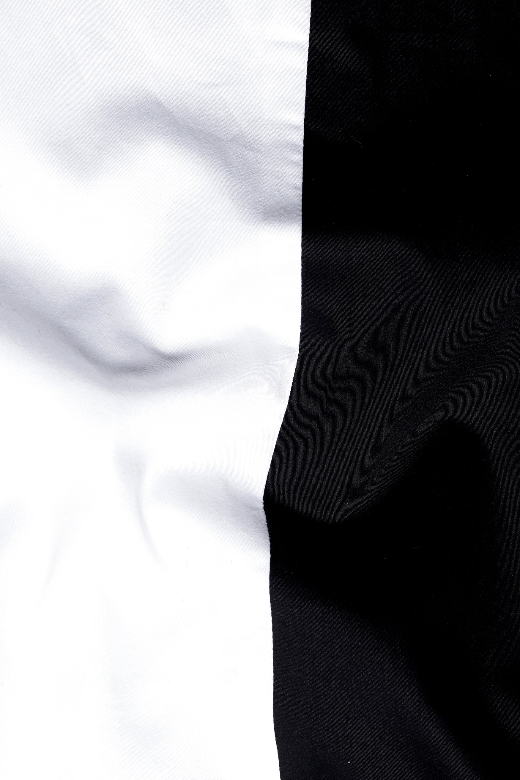 Half White and Half Black Super Soft Premium Cotton Shirt