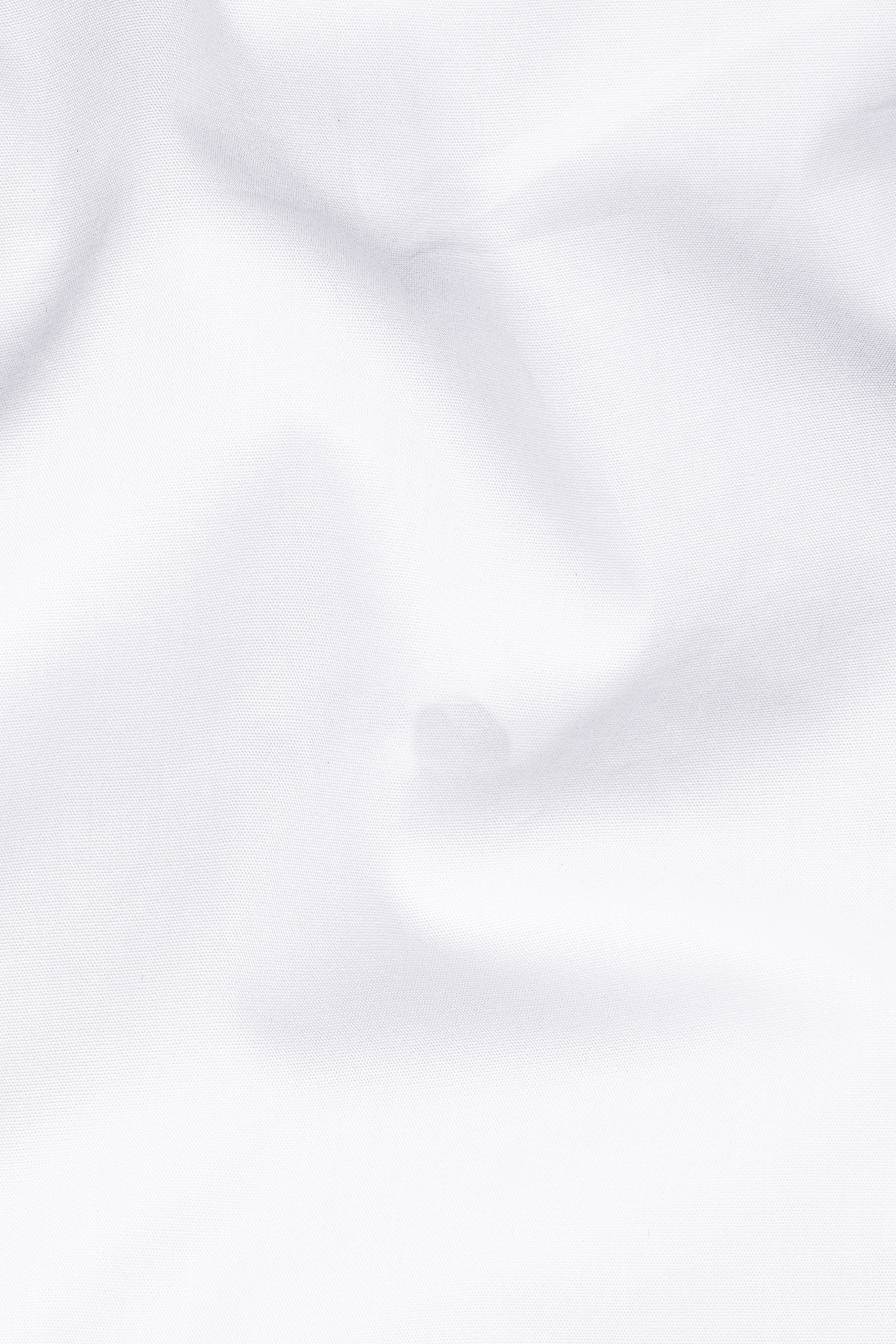 Bright White Navy Buttoned Premium Cotton Shirt
