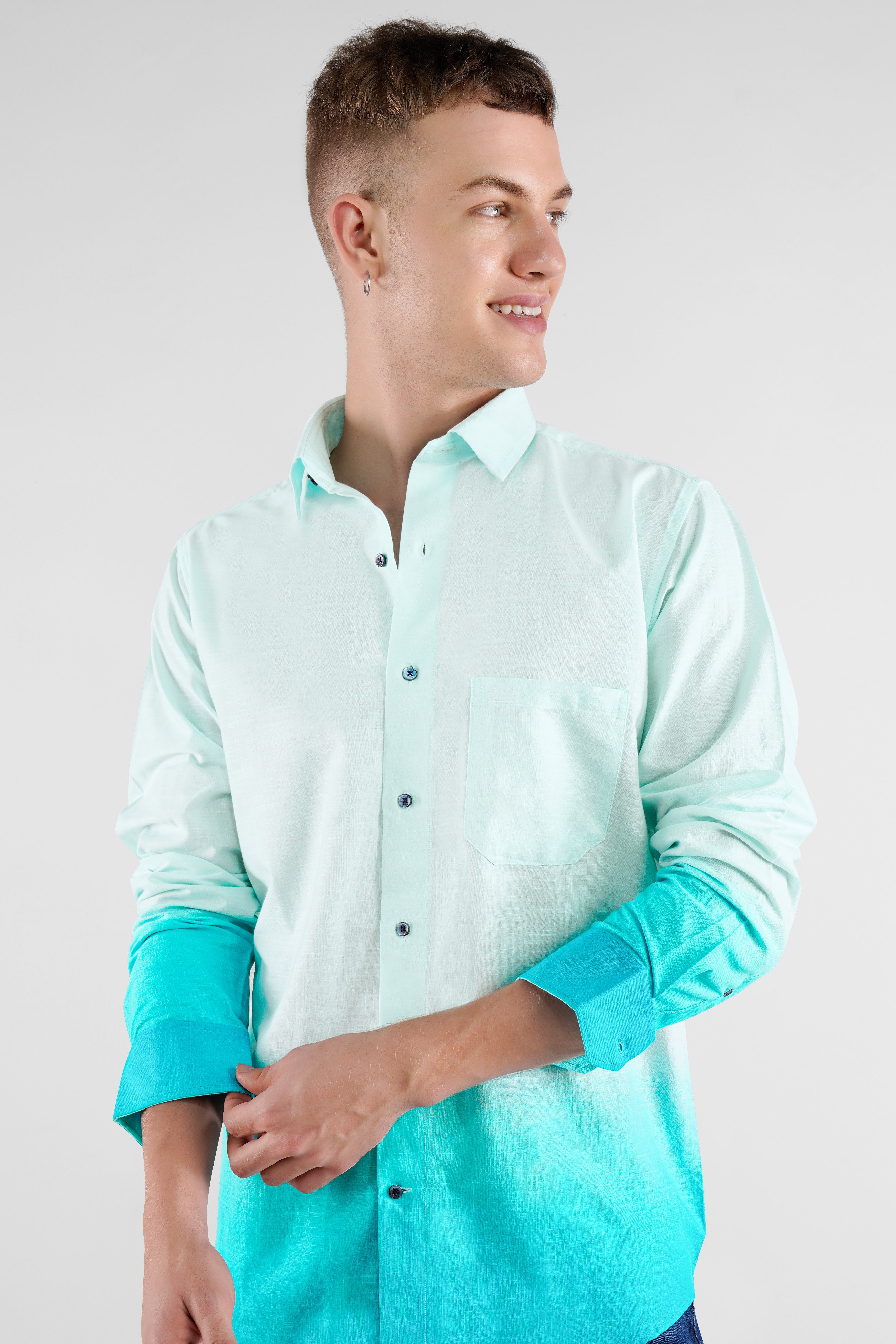 Oyster Bay with Blizzard Blue Royal Oxford Overshirt/Shacket