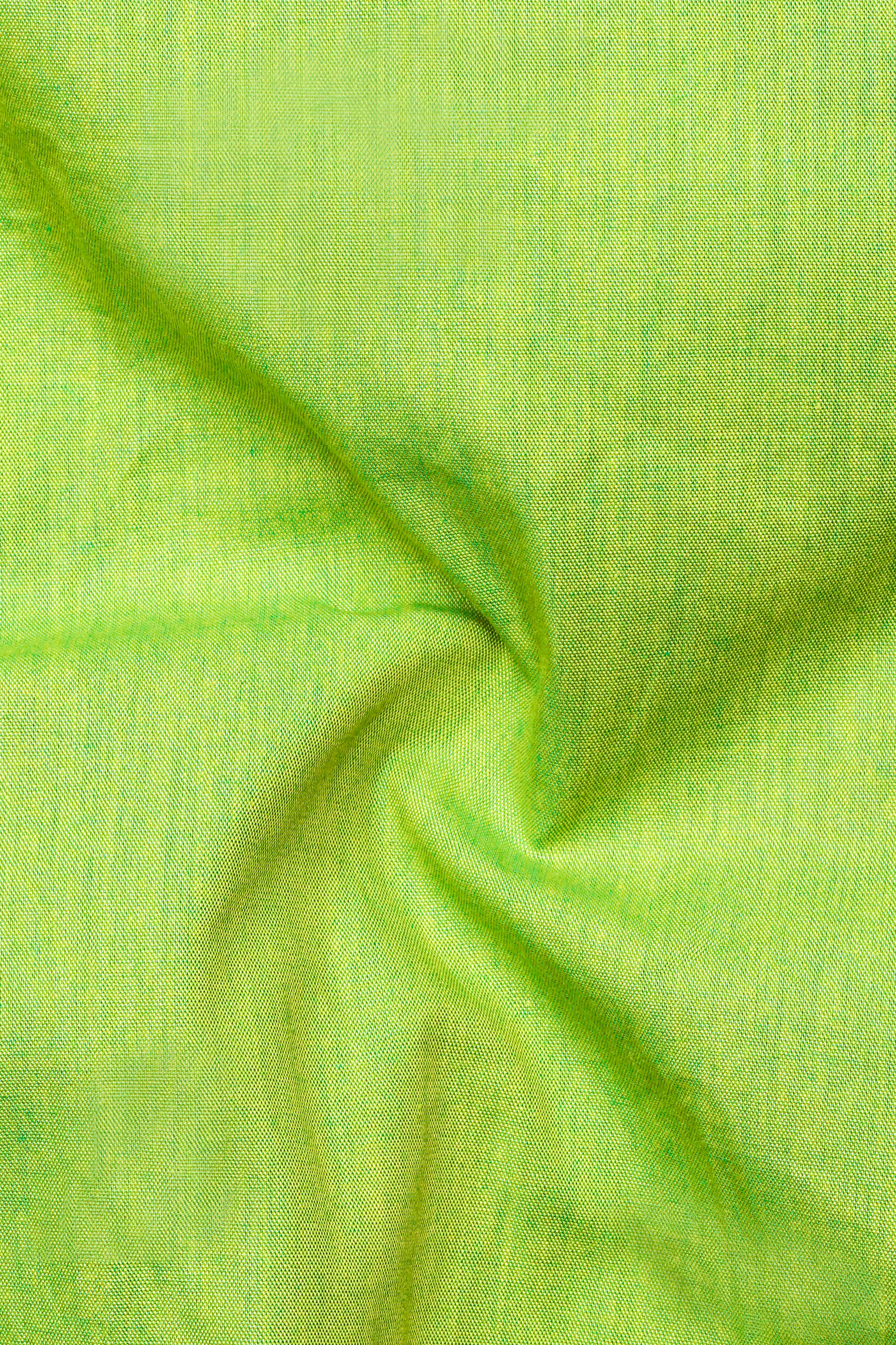 Conifer Green Chambray Premium Cotton Shirt