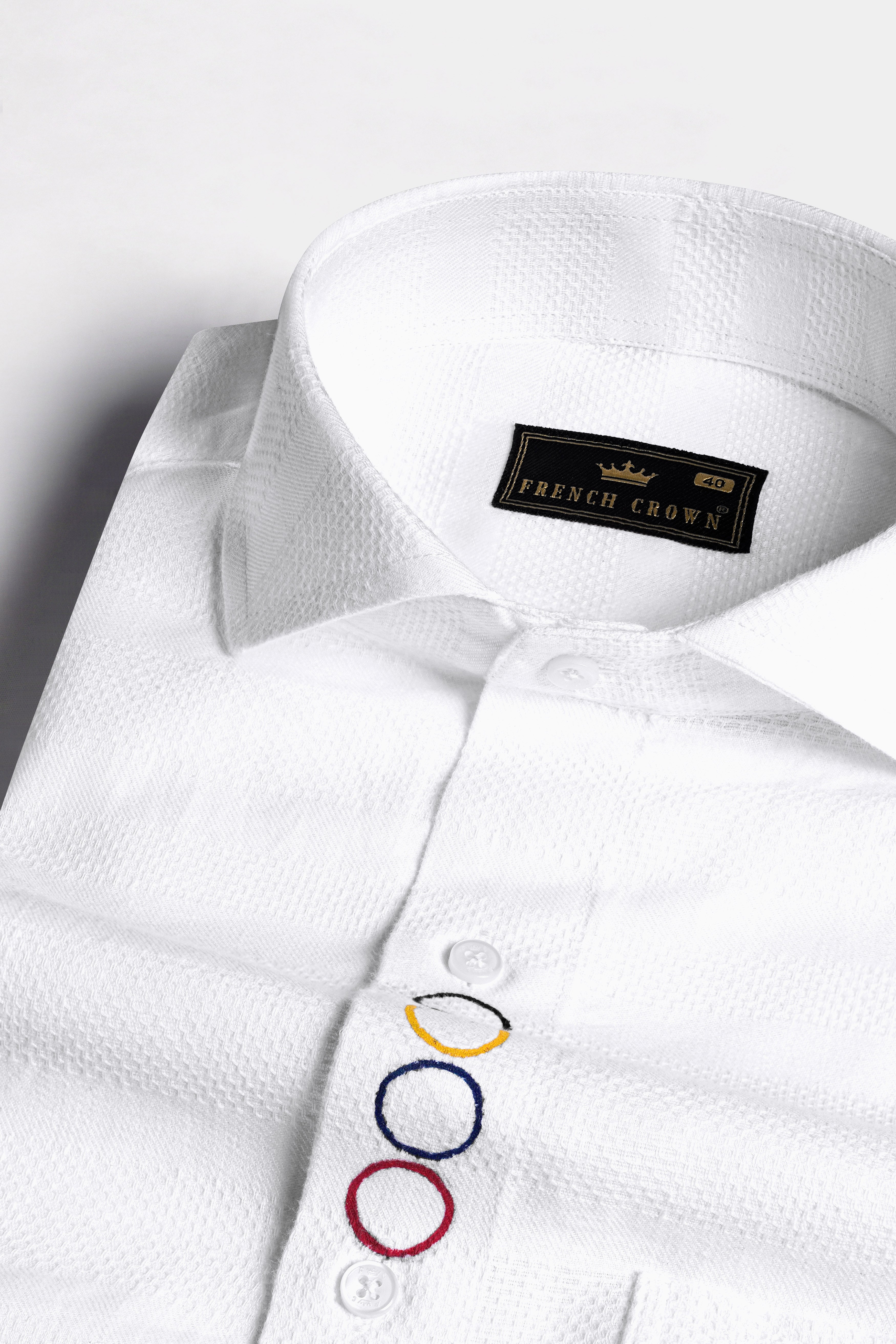 Bright White Dobby Textured Hand Painted Premium Giza Cotton Designer Shirt 6187-CA-ART-38, 6187-CA-ART-H-38, 6187-CA-ART-39, 6187-CA-ART-H-39, 6187-CA-ART-40, 6187-CA-ART-H-40, 6187-CA-ART-42, 6187-CA-ART-H-42, 6187-CA-ART-44, 6187-CA-ART-H-44, 6187-CA-ART-46, 6187-CA-ART-H-46, 6187-CA-ART-48, 6187-CA-ART-H-48, 6187-CA-ART-50, 6187-CA-ART-H-50, 6187-CA-ART-52, 6187-CA-ART-H-52