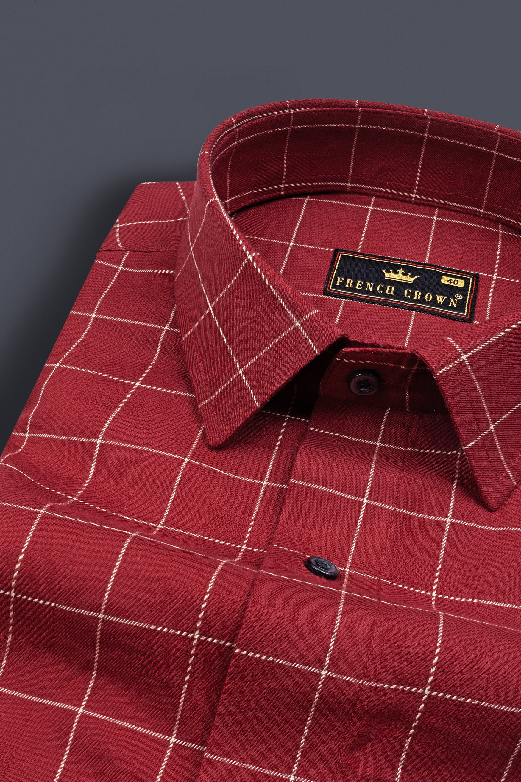 Stiletto Twill Plaid Premium Cotton Shirt