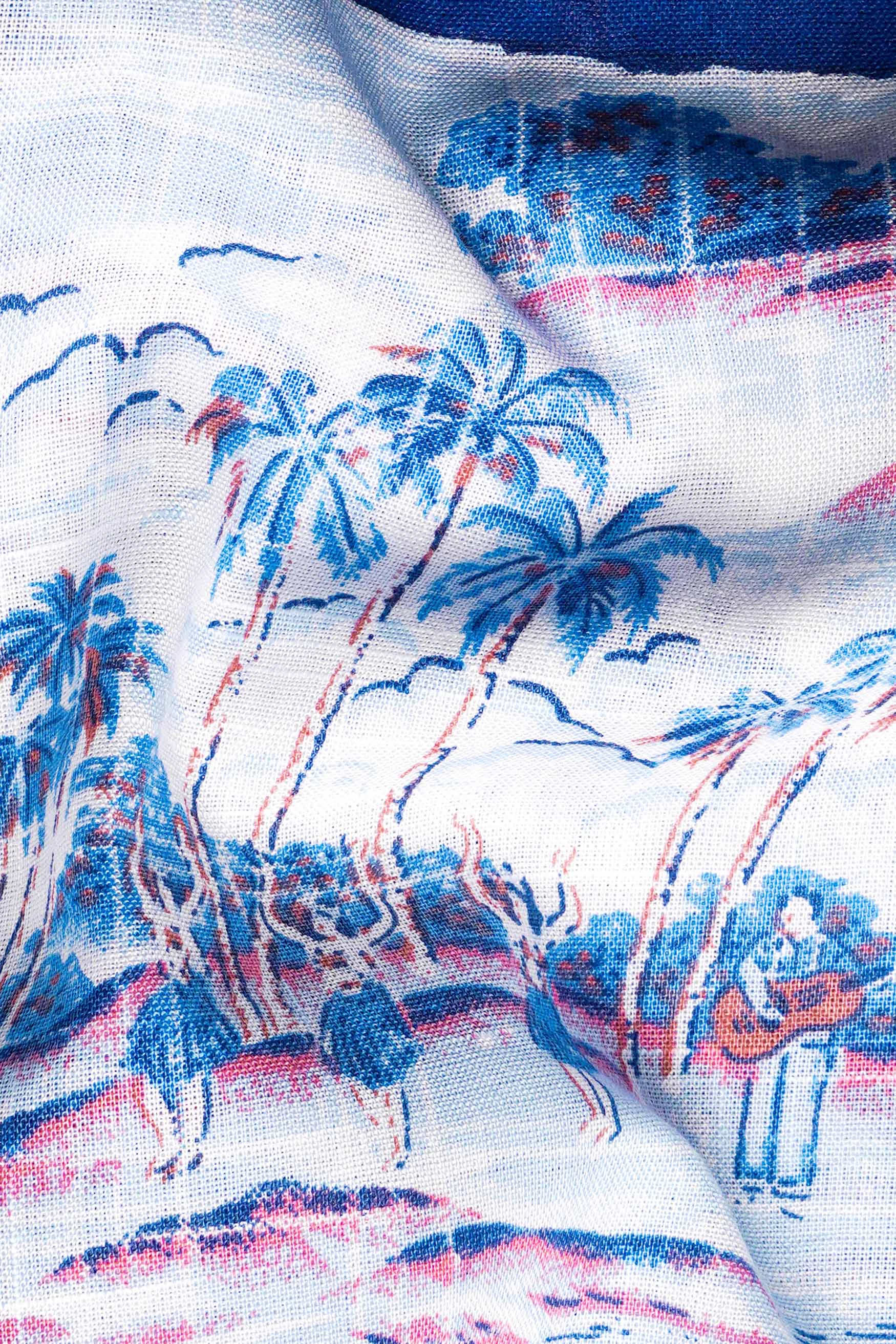 Bright White with Cerulean Blue Hand Painted Luxurious Linen Designer Kurta Shirt 6275-KS-ART-38, 6275-KS-ART-H-38, 6275-KS-ART-39, 6275-KS-ART-H-39, 6275-KS-ART-40, 6275-KS-ART-H-40, 6275-KS-ART-42, 6275-KS-ART-H-42, 6275-KS-ART-44, 6275-KS-ART-H-44, 6275-KS-ART-46, 6275-KS-ART-H-46, 6275-KS-ART-48, 6275-KS-ART-H-48, 6275-KS-ART-50, 6275-KS-ART-H-50, 6275-KS-ART-52, 6275-KS-ART-H-52