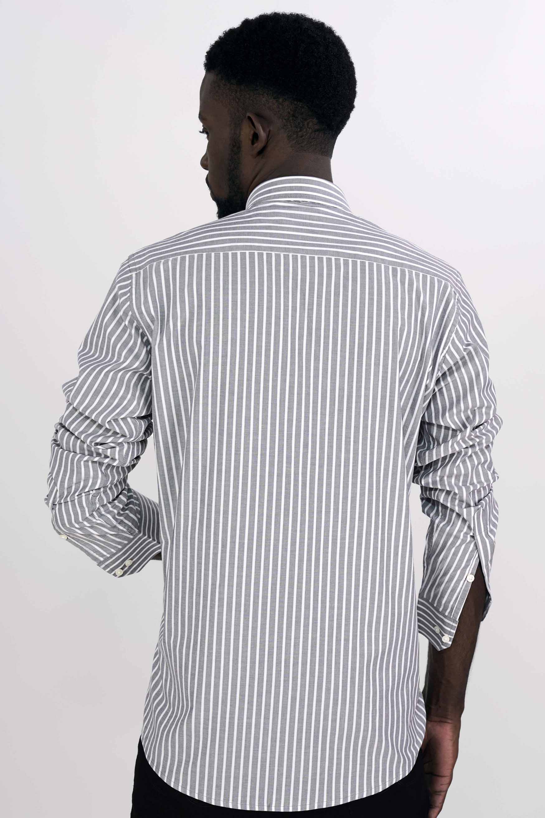 Wisteria Gray and White Striped Hand Painted Premium Cotton Designer Shirt 6342-ART-38, 6342-ART-H-38, 6342-ART-39, 6342-ART-H-39, 6342-ART-40, 6342-ART-H-40, 6342-ART-42, 6342-ART-H-42, 6342-ART-44, 6342-ART-H-44, 6342-ART-46, 6342-ART-H-46, 6342-ART-48, 6342-ART-H-48, 6342-ART-50, 6342-ART-H-50, 6342-ART-52, 6342-ART-H-52