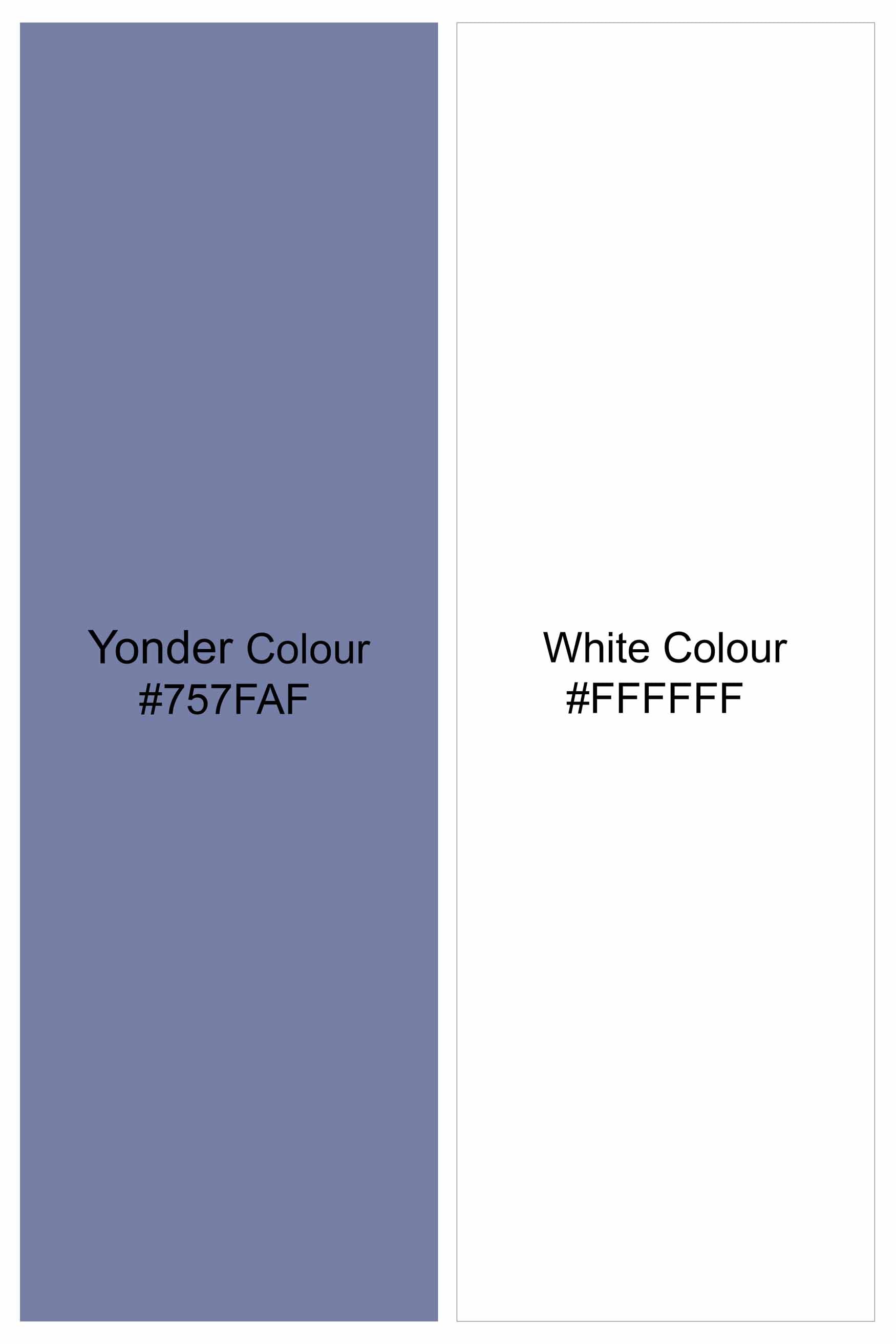 Yonder Blue Striped with White Hand Painted Royal Oxford Designer Shirt 6345-CP-SS-ART-38, 6345-CP-SS-ART-39, 6345-CP-SS-ART-40, 6345-CP-SS-ART-42, 6345-CP-SS-ART-44, 6345-CP-SS-ART-46, 6345-CP-SS-ART-48, 6345-CP-SS-ART-50, 6345-CP-SS-ART-52