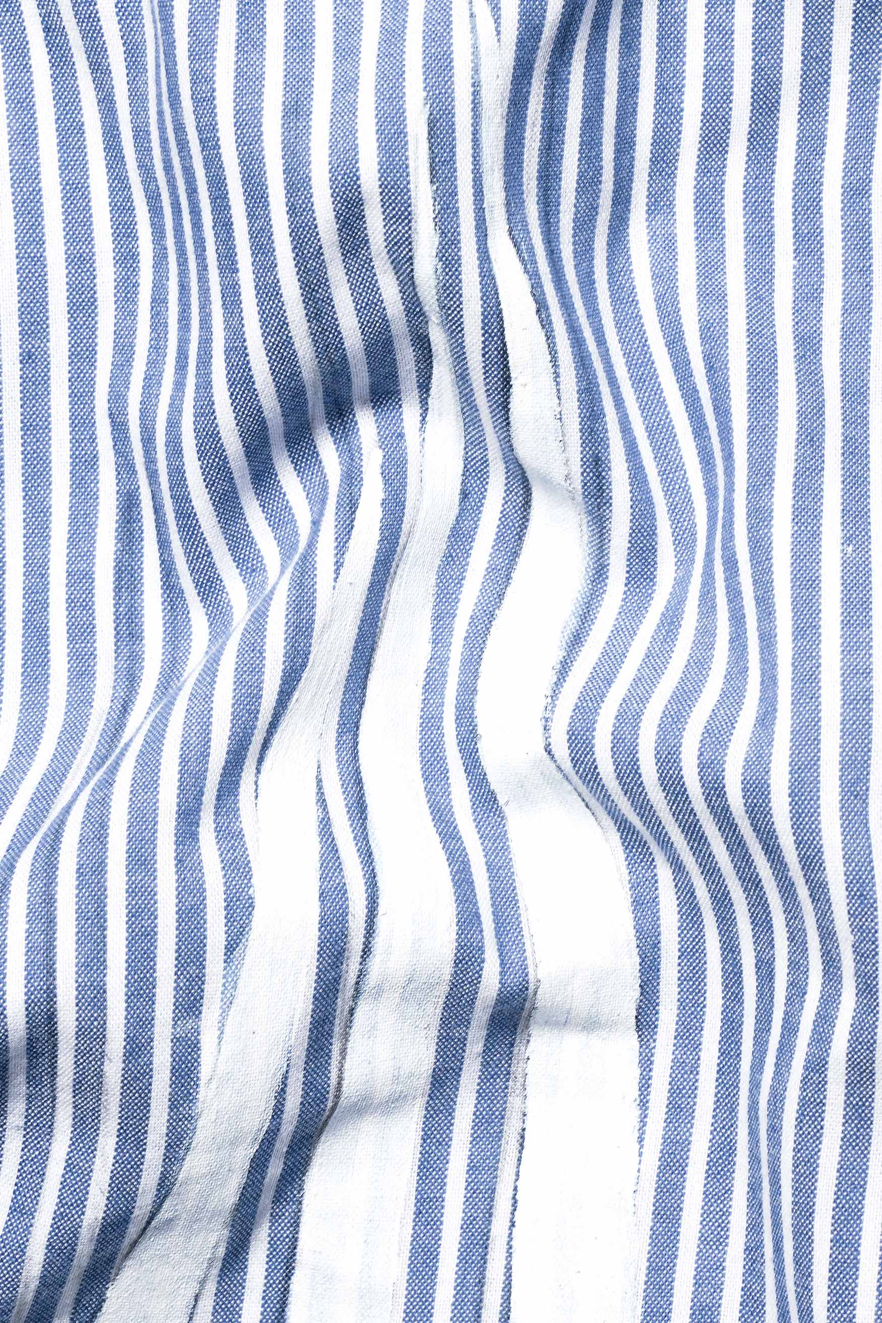 Yonder Blue Striped with White Hand Painted Royal Oxford Designer Shirt 6345-CP-SS-ART-38, 6345-CP-SS-ART-39, 6345-CP-SS-ART-40, 6345-CP-SS-ART-42, 6345-CP-SS-ART-44, 6345-CP-SS-ART-46, 6345-CP-SS-ART-48, 6345-CP-SS-ART-50, 6345-CP-SS-ART-52