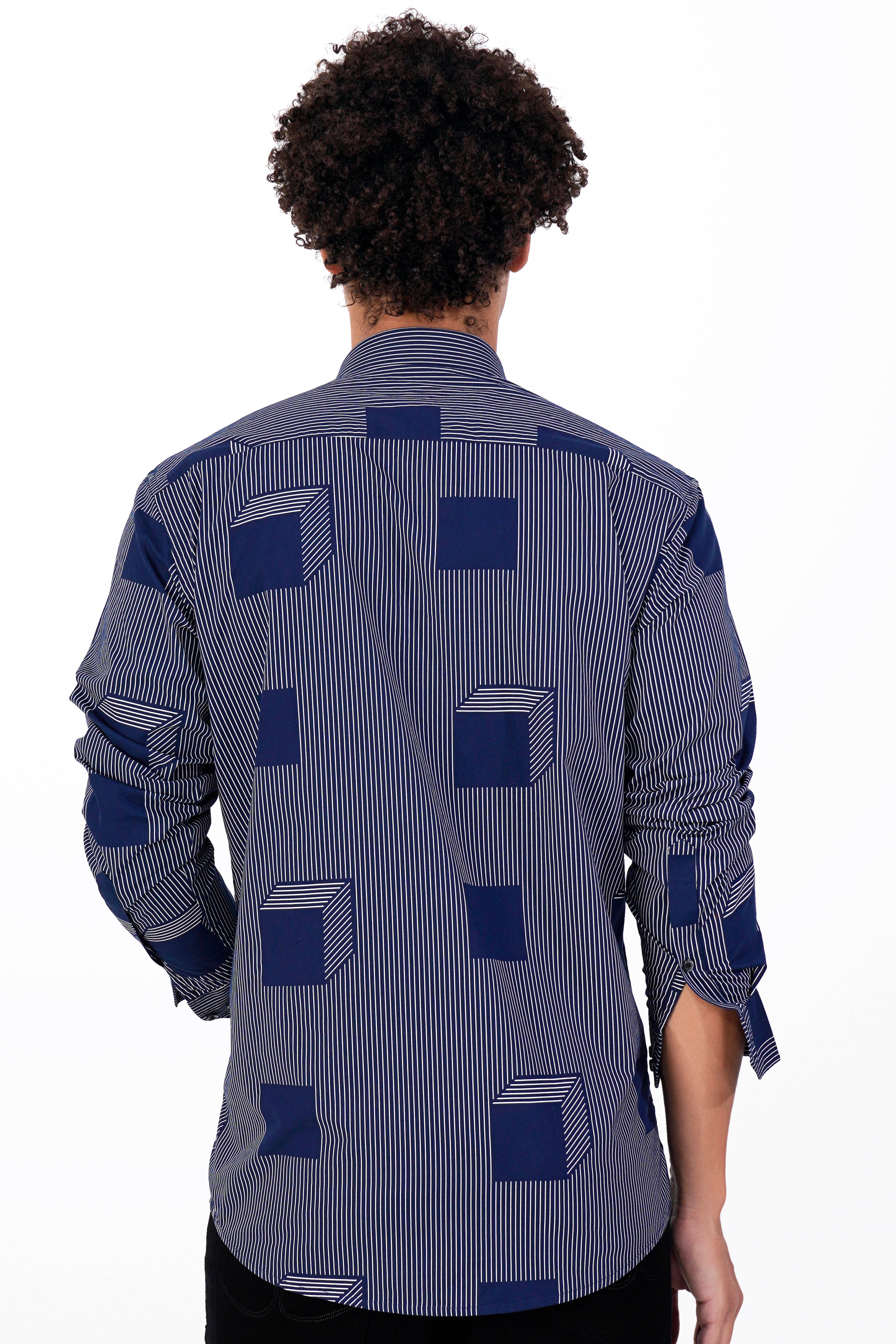 Cloud Burst Blue Striped with White Striped Hand Painted Premium Cotton Designer Shirt 6383-BLK-ART-38, 6383-BLK-ART-H-38, 6383-BLK-ART-39, 6383-BLK-ART-H-39, 6383-BLK-ART-40, 6383-BLK-ART-H-40, 6383-BLK-ART-42, 6383-BLK-ART-H-42, 6383-BLK-ART-44, 6383-BLK-ART-H-44, 6383-BLK-ART-46, 6383-BLK-ART-H-46, 6383-BLK-ART-48, 6383-BLK-ART-H-48, 6383-BLK-ART-50, 6383-BLK-ART-H-50, 6383-BLK-ART-52, 6383-BLK-ART-H-52