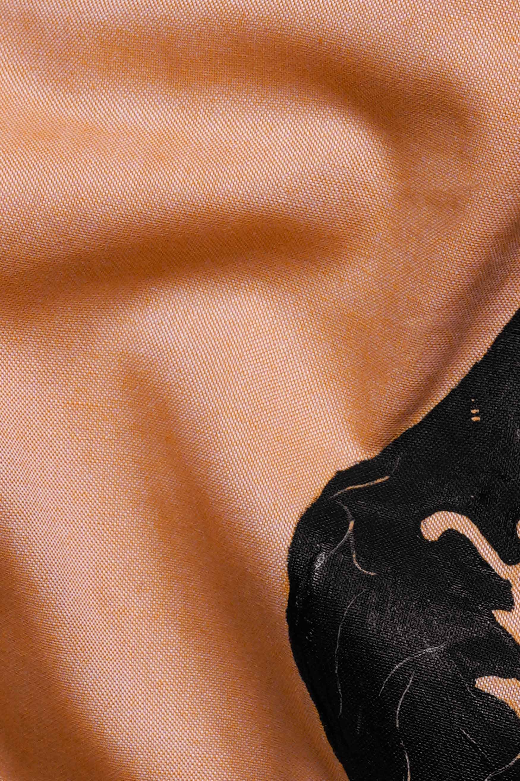 Tangerine Peach and Black Question Mark Hand Painted Royal Oxford Designer Shirt 6384-BD-ART-38, 6384-BD-ART-H-38, 6384-BD-ART-39, 6384-BD-ART-H-39, 6384-BD-ART-40, 6384-BD-ART-H-40, 6384-BD-ART-42, 6384-BD-ART-H-42, 6384-BD-ART-44, 6384-BD-ART-H-44, 6384-BD-ART-46, 6384-BD-ART-H-46, 6384-BD-ART-48, 6384-BD-ART-H-48, 6384-BD-ART-50, 6384-BD-ART-H-50, 6384-BD-ART-52, 6384-BD-ART-H-52