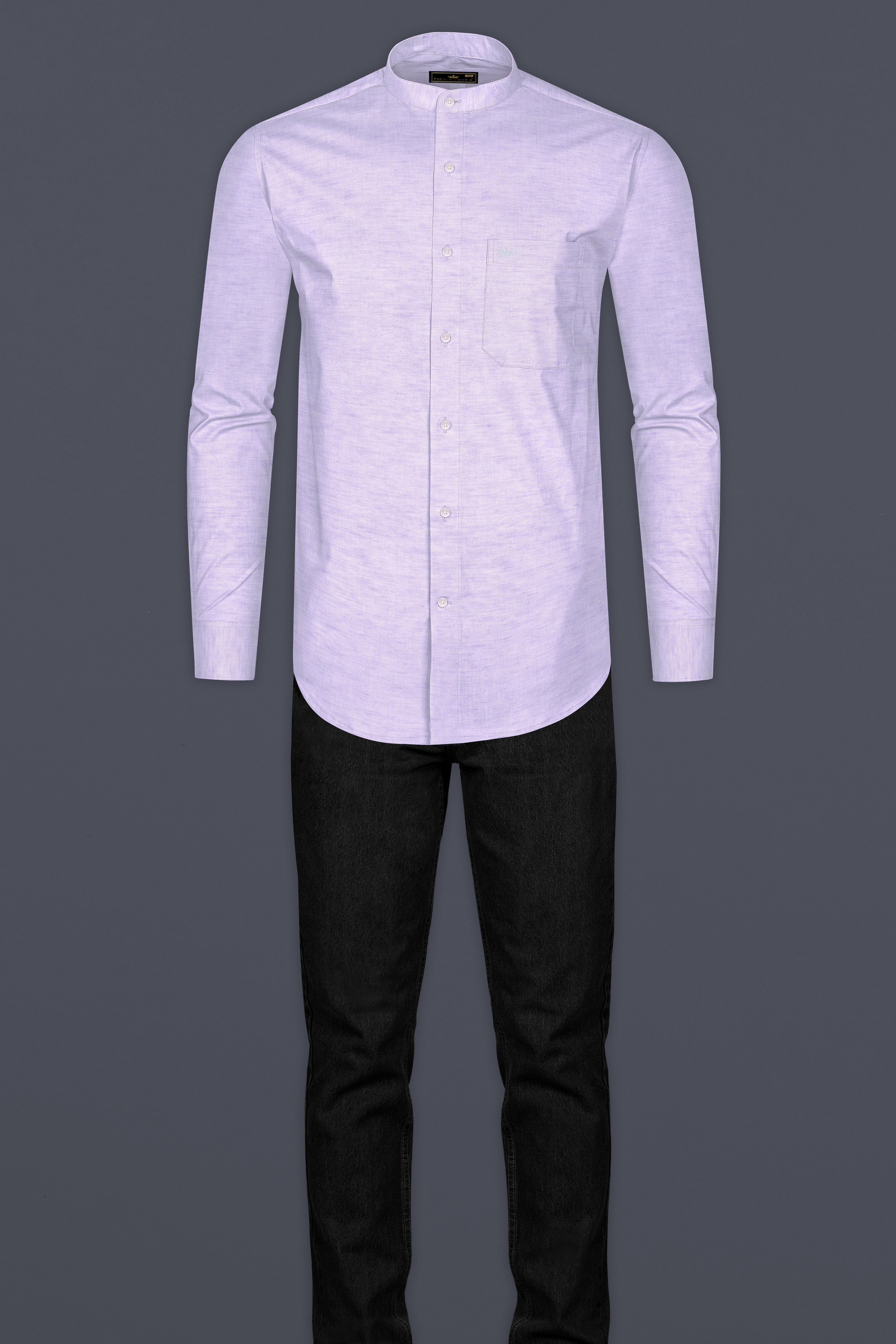 Thistle Violet Luxurious Linen Shirt
