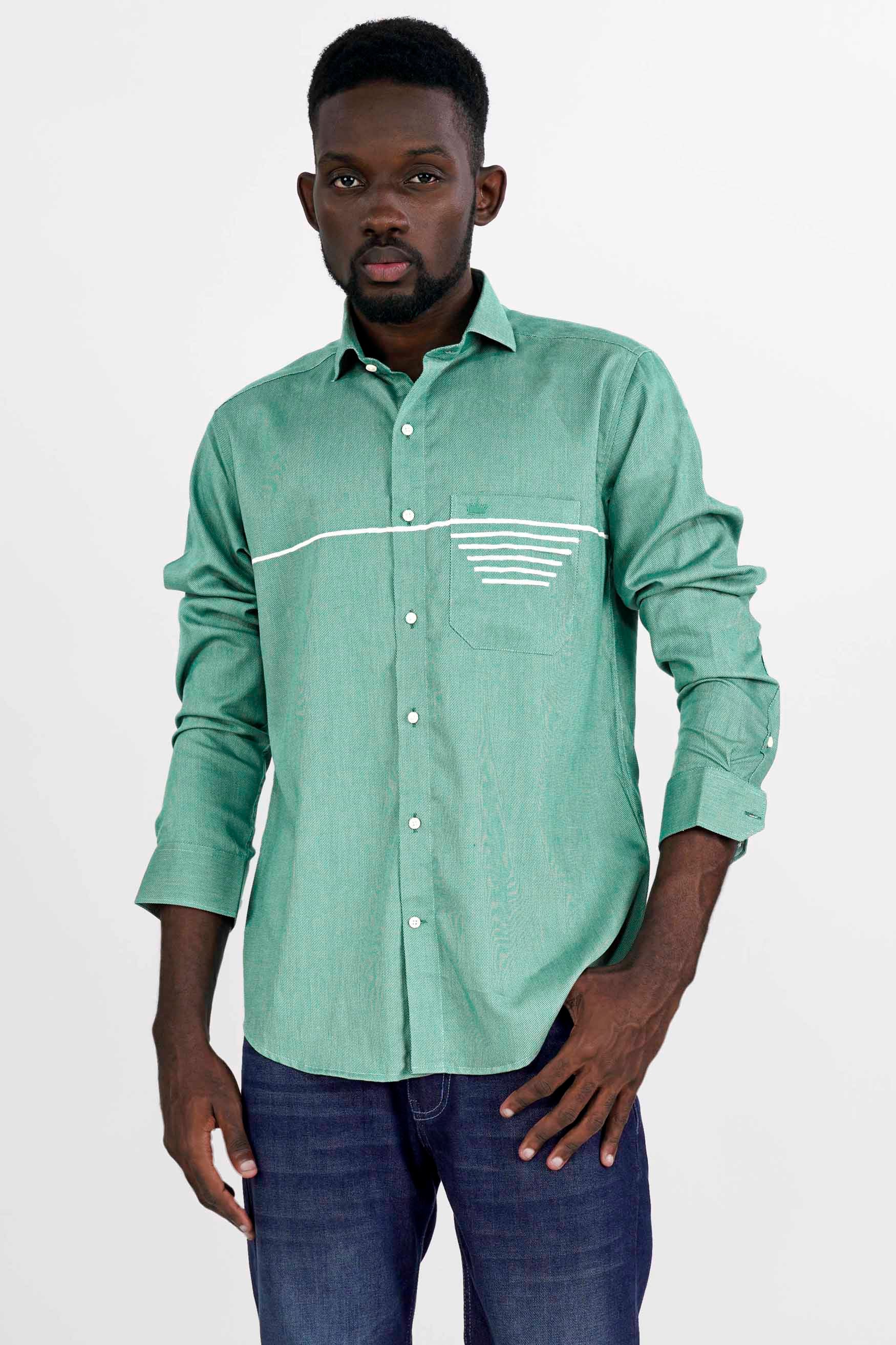 Seafom Green Hand Painted Dobby Textured Premium Giza Cotton Designer Shirt 6490-CA-ART-38, 6490-CA-ART-H-38, 6490-CA-ART-39, 6490-CA-ART-H-39, 6490-CA-ART-40, 6490-CA-ART-H-40, 6490-CA-ART-42, 6490-CA-ART-H-42, 6490-CA-ART-44, 6490-CA-ART-H-44, 6490-CA-ART-46, 6490-CA-ART-H-46, 6490-CA-ART-48, 6490-CA-ART-H-48, 6490-CA-ART-50, 6490-CA-ART-H-50, 6490-CA-ART-52, 6490-CA-ART-H-52