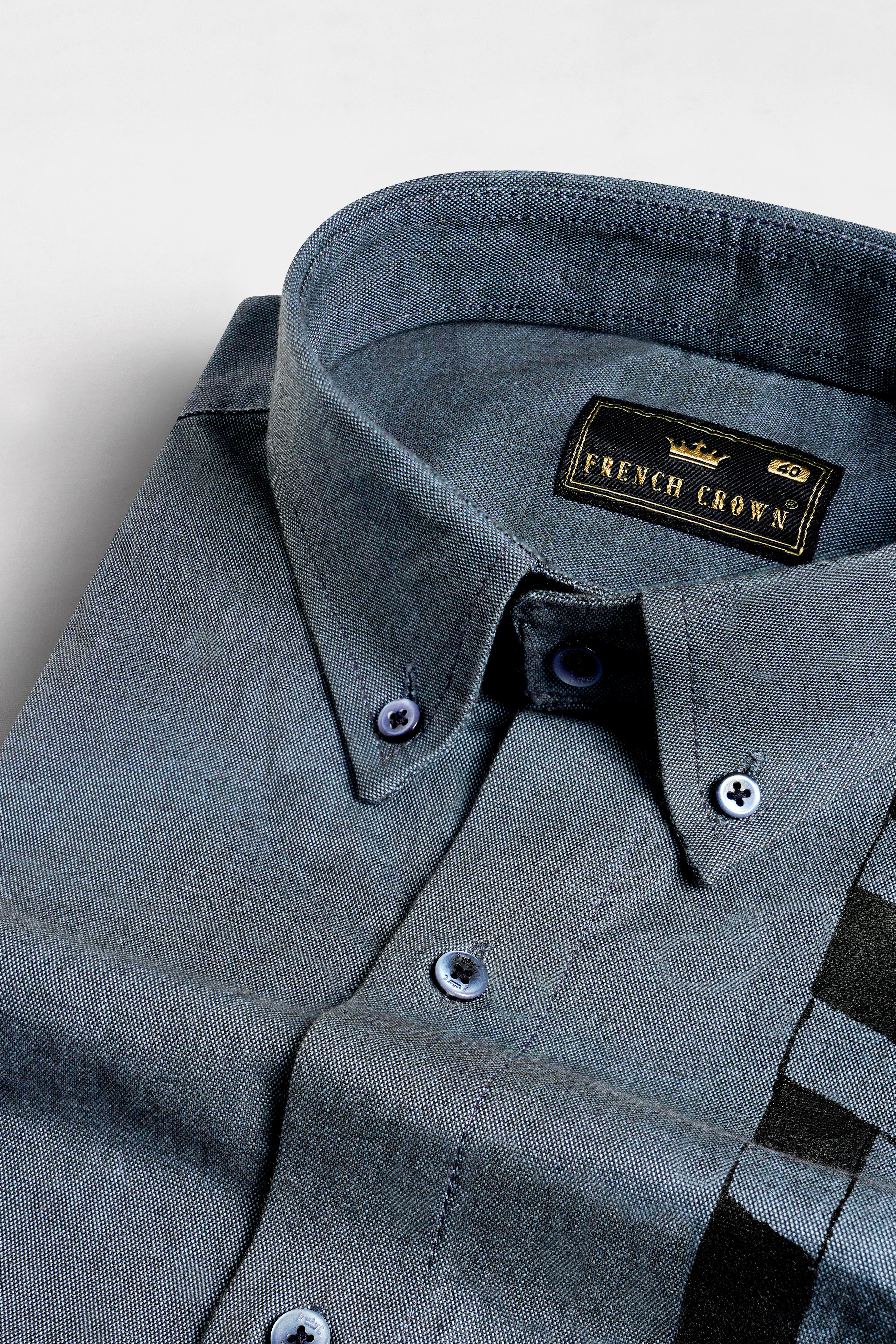 Gravel Gray Two Tone Hand Painted Royal Oxford Designer Shirt 6495-BD-BLE-ART-38, 6495-BD-BLE-ART-H-38, 6495-BD-BLE-ART-39, 6495-BD-BLE-ART-H-39, 6495-BD-BLE-ART-40, 6495-BD-BLE-ART-H-40, 6495-BD-BLE-ART-42, 6495-BD-BLE-ART-H-42, 6495-BD-BLE-ART-44, 6495-BD-BLE-ART-H-44, 6495-BD-BLE-ART-46, 6495-BD-BLE-ART-H-46, 6495-BD-BLE-ART-48, 6495-BD-BLE-ART-H-48, 6495-BD-BLE-ART-50, 6495-BD-BLE-ART-H-50, 6495-BD-BLE-ART-52, 6495-BD-BLE-ART-H-52