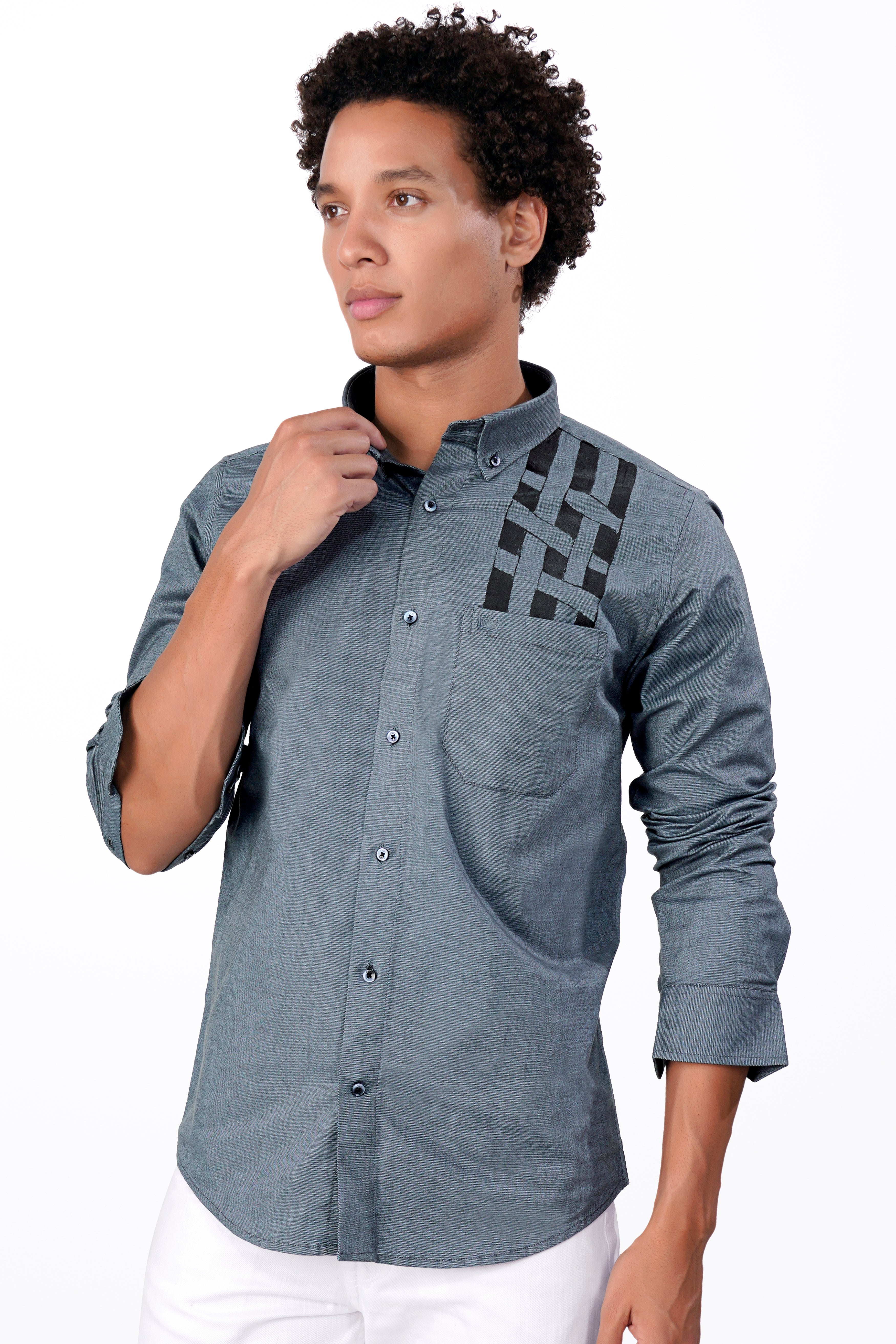 Gravel Gray Two Tone Hand Painted Royal Oxford Designer Shirt 6495-BD-BLE-ART-38, 6495-BD-BLE-ART-H-38, 6495-BD-BLE-ART-39, 6495-BD-BLE-ART-H-39, 6495-BD-BLE-ART-40, 6495-BD-BLE-ART-H-40, 6495-BD-BLE-ART-42, 6495-BD-BLE-ART-H-42, 6495-BD-BLE-ART-44, 6495-BD-BLE-ART-H-44, 6495-BD-BLE-ART-46, 6495-BD-BLE-ART-H-46, 6495-BD-BLE-ART-48, 6495-BD-BLE-ART-H-48, 6495-BD-BLE-ART-50, 6495-BD-BLE-ART-H-50, 6495-BD-BLE-ART-52, 6495-BD-BLE-ART-H-52