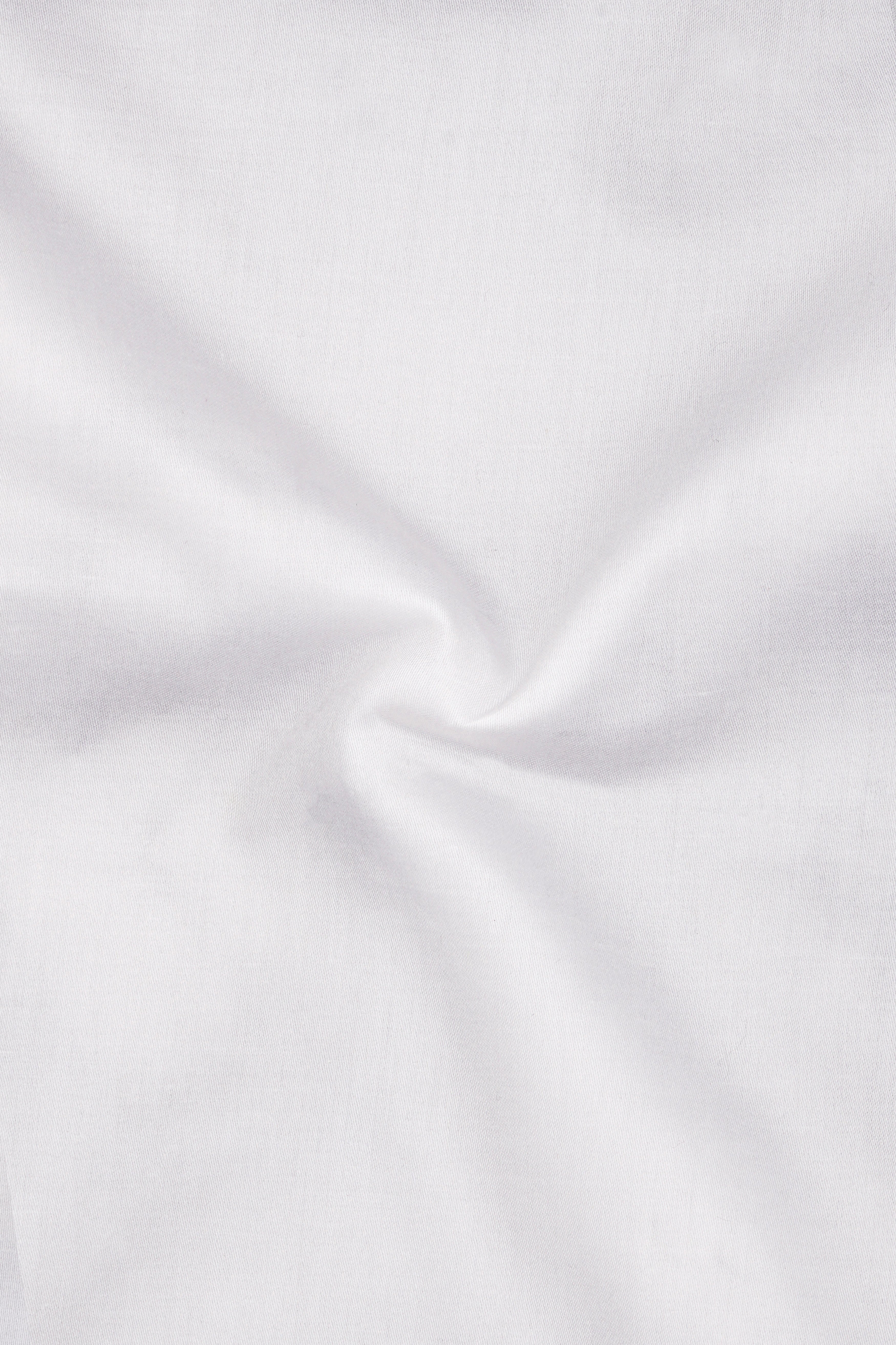 Half White Half Checkered Twill Premium Cotton Shirt