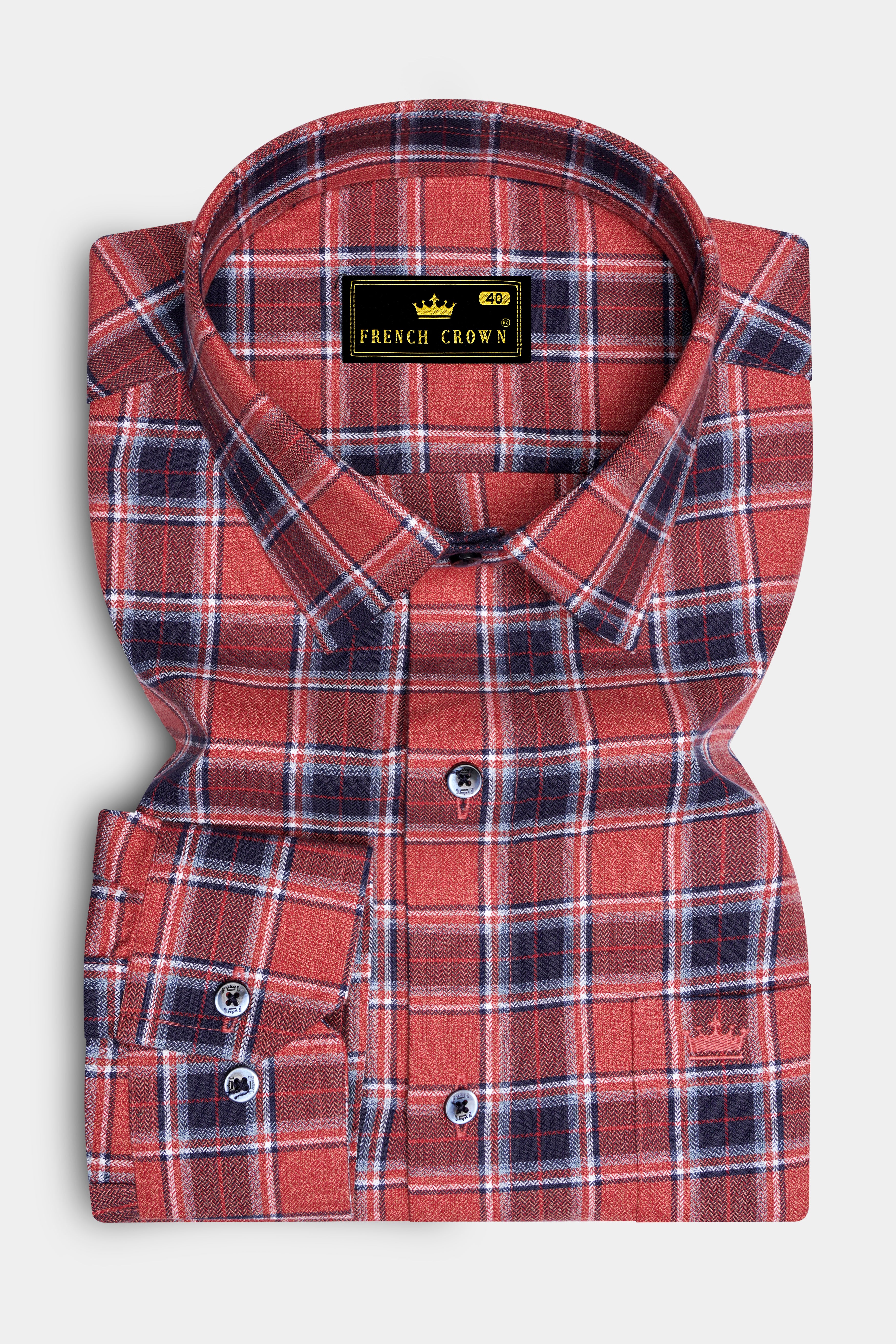 Geraldine Plaid Herringbone Shirt