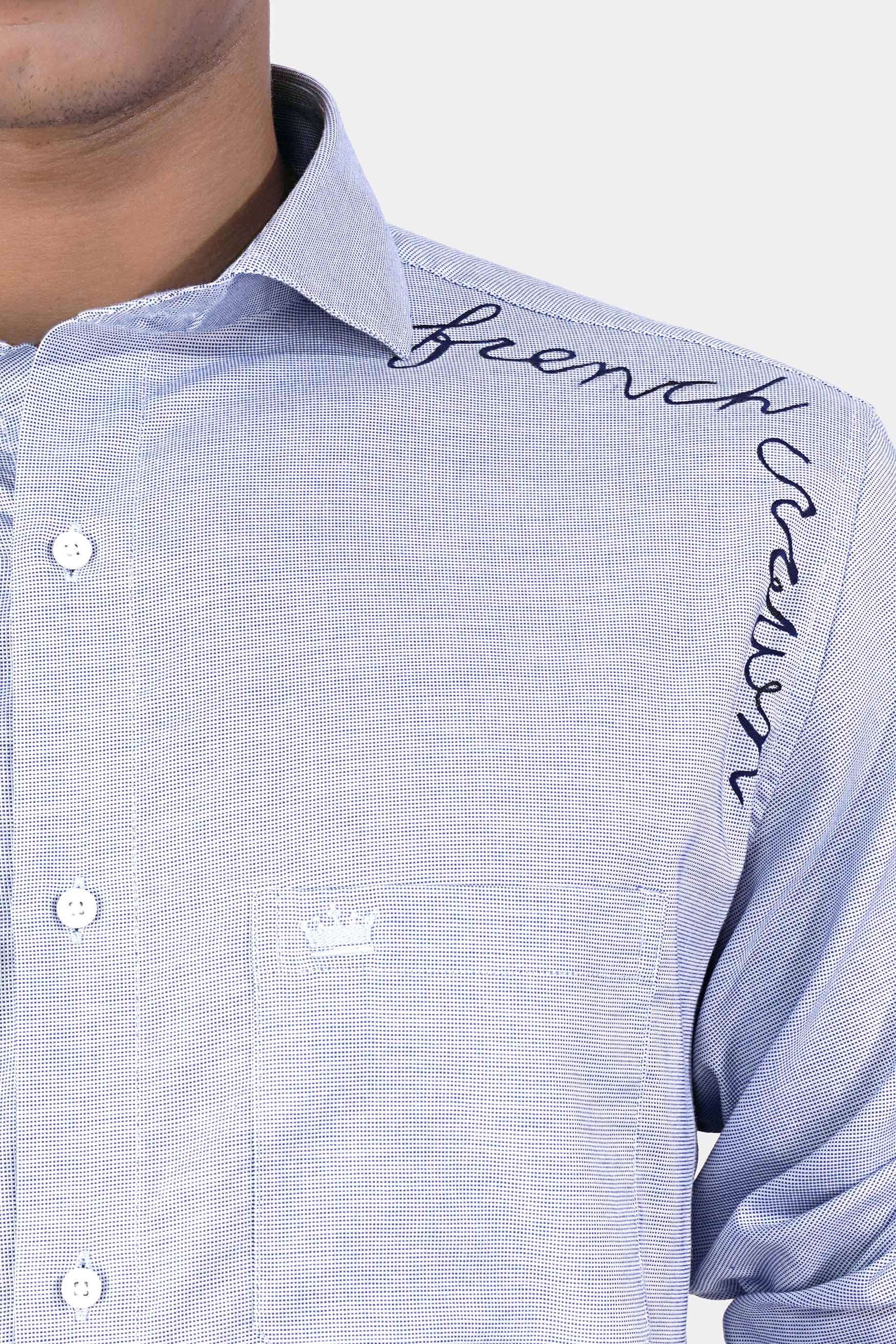 Carolina Blue and White Hand Painted Dobby Textured Premium Giza Cotton Designer Shirt 6712-CA-ART-38, 6712-CA-ART-H-38, 6712-CA-ART-39, 6712-CA-ART-H-39, 6712-CA-ART-40, 6712-CA-ART-H-40, 6712-CA-ART-42, 6712-CA-ART-H-42, 6712-CA-ART-44, 6712-CA-ART-H-44, 6712-CA-ART-46, 6712-CA-ART-H-46, 6712-CA-ART-48, 6712-CA-ART-H-48, 6712-CA-ART-50, 6712-CA-ART-H-50, 6712-CA-ART-52, 6712-CA-ART-H-52
