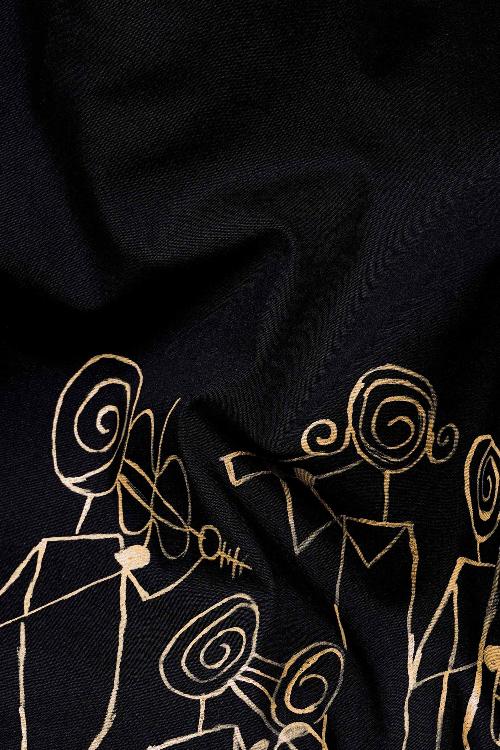Jade Black Musicians Hand Painted Premium Cotton Designer Kurta Shirt 6735-KS-ART-38, 6735-KS-ART-H-38, 6735-KS-ART-39, 6735-KS-ART-H-39, 6735-KS-ART-40, 6735-KS-ART-H-40, 6735-KS-ART-42, 6735-KS-ART-H-42, 6735-KS-ART-44, 6735-KS-ART-H-44, 6735-KS-ART-46, 6735-KS-ART-H-46, 6735-KS-ART-48, 6735-KS-ART-H-48, 6735-KS-ART-50, 6735-KS-ART-H-50, 6735-KS-ART-52, 6735-KS-ART-H-52
