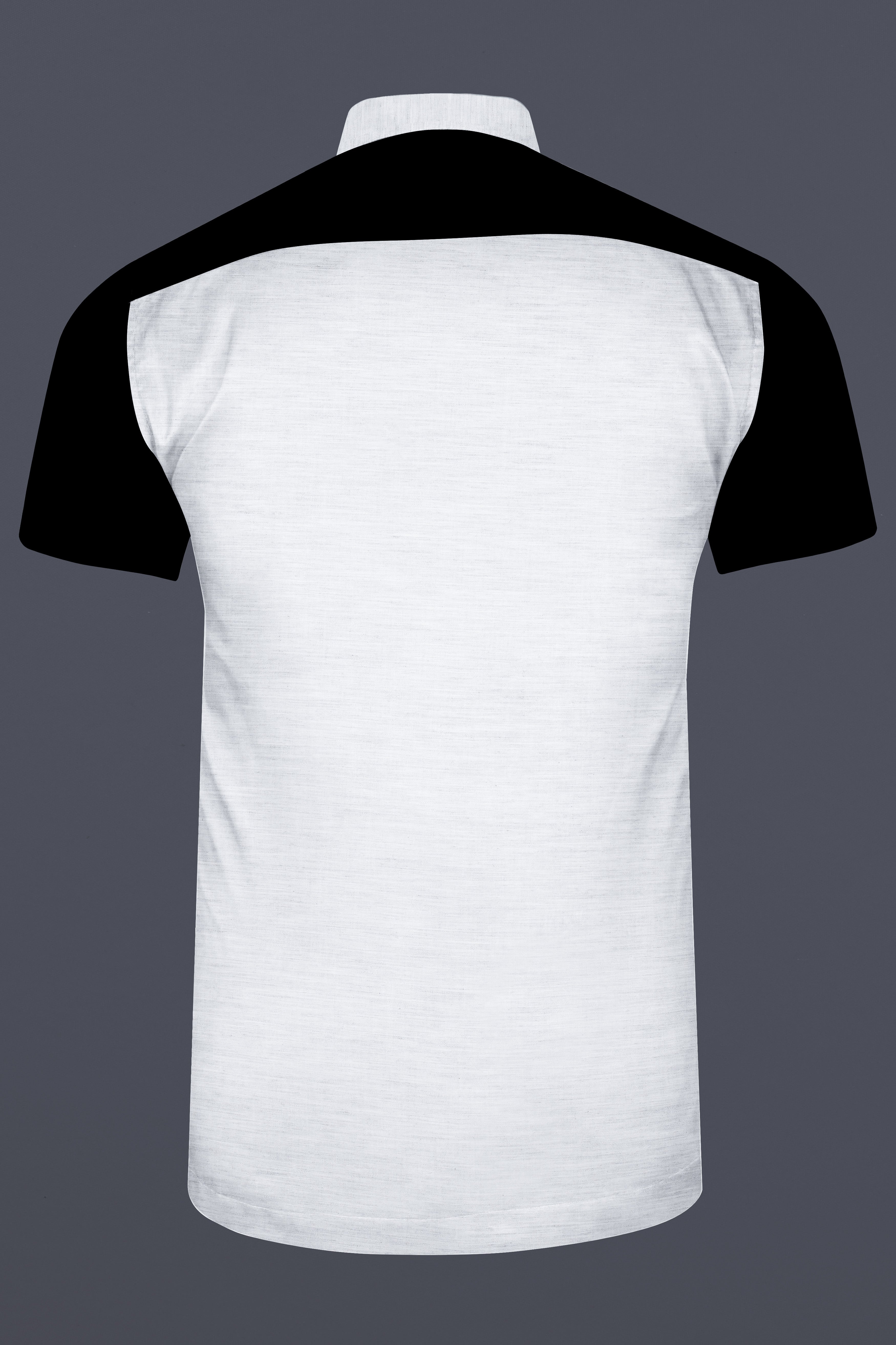 Jade Black and Grey Patterned Premium Cotton Designer Shirt