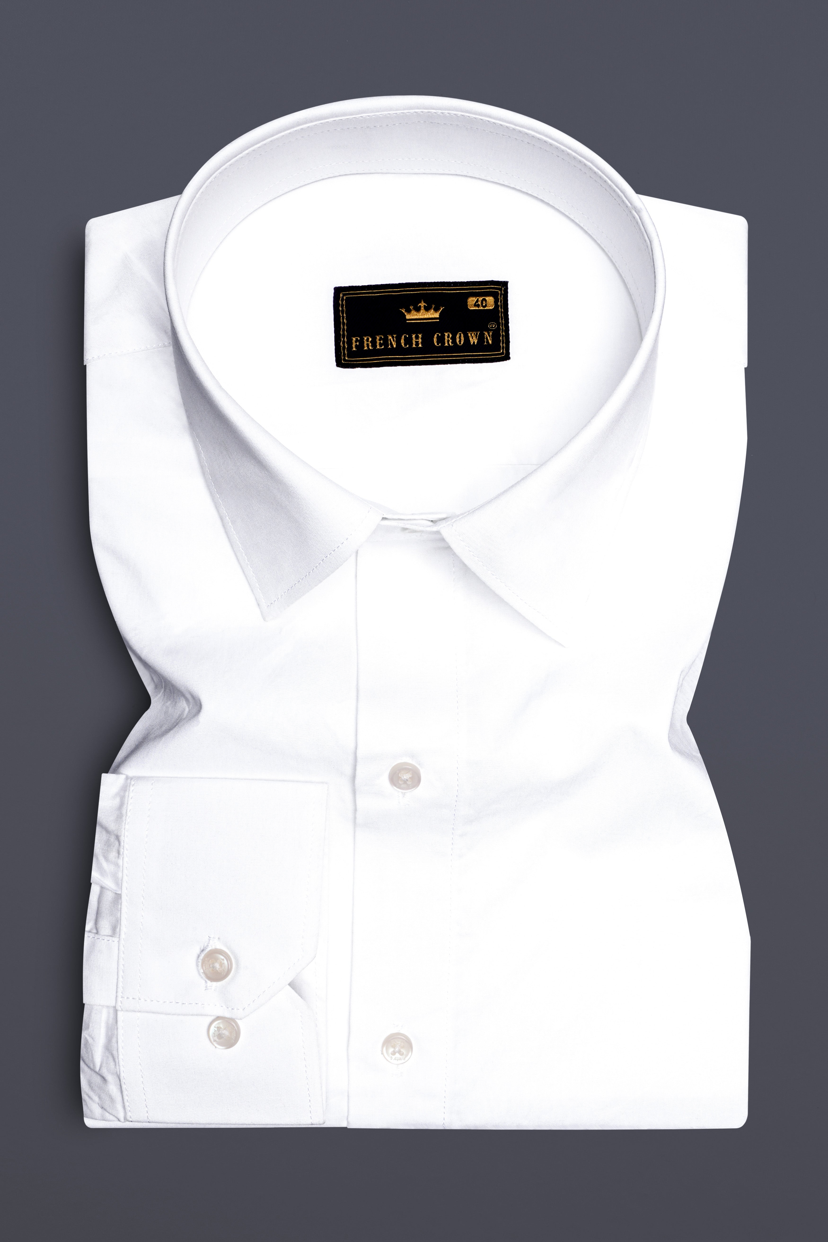 White and Cloud Burst Leaves Printed Premium Cotton Shirt