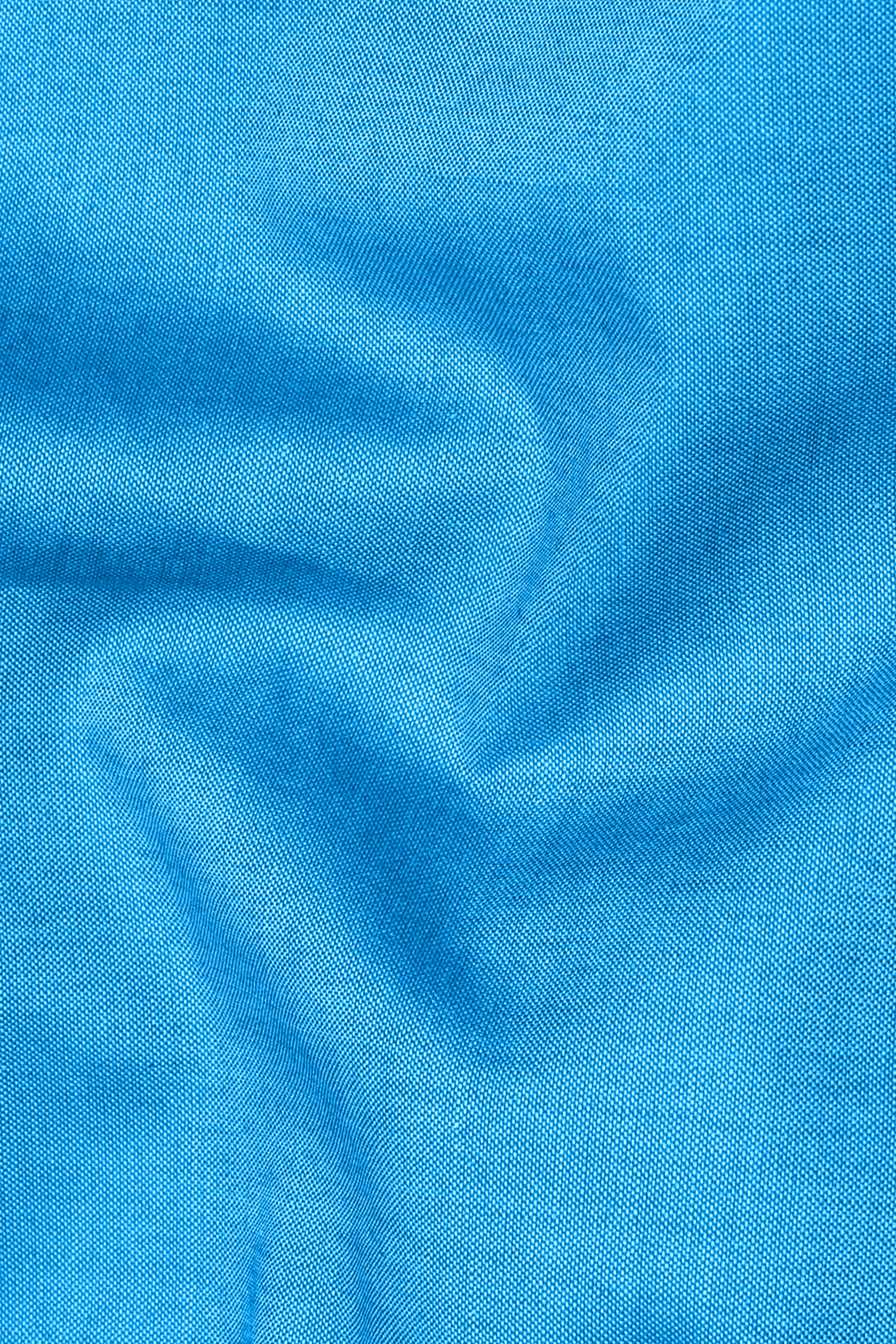 Pelorous Blue Chambray Premium Cotton Shirt