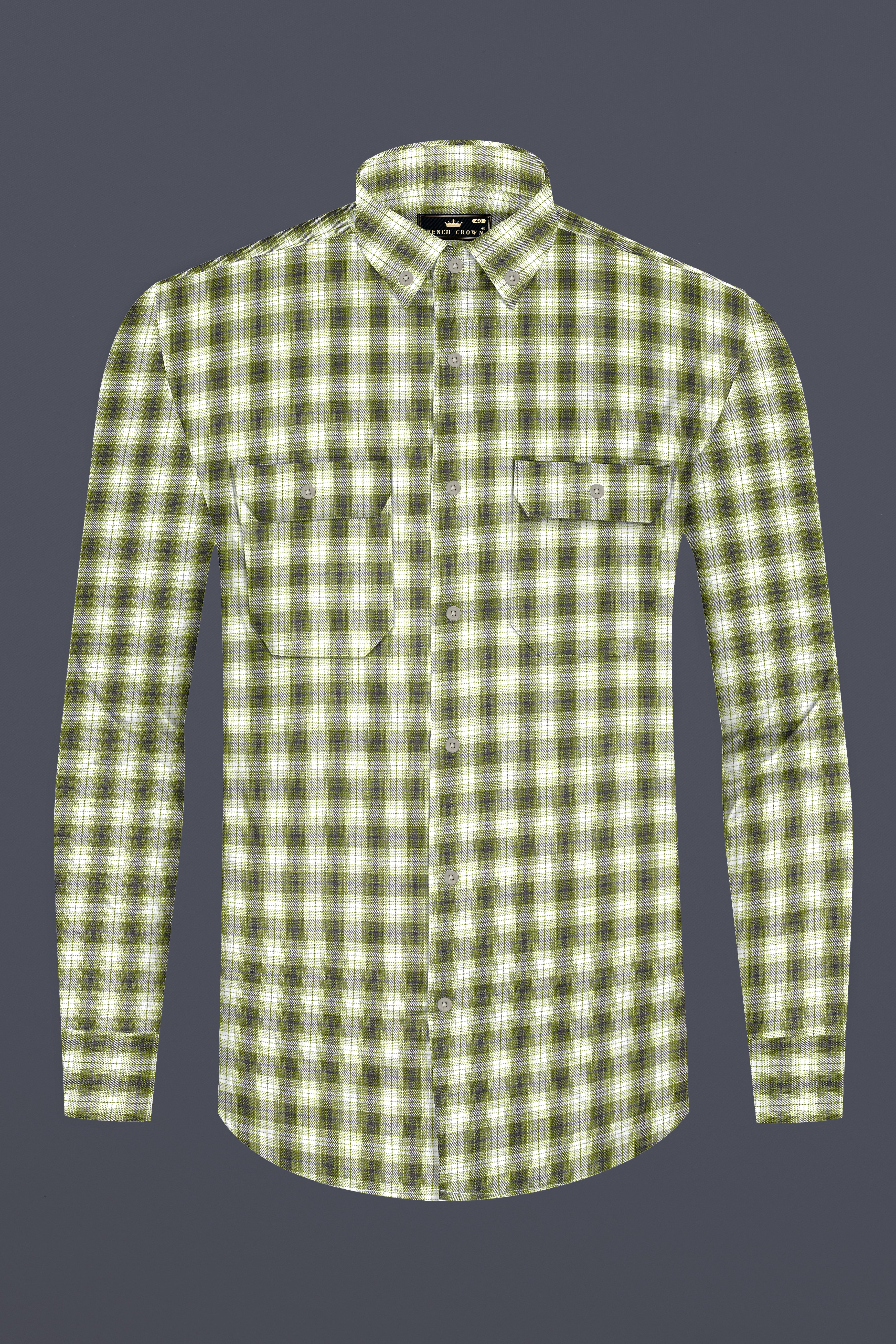 Wild Willow Green Plaid Royal Oxford Overshirt/Shacket