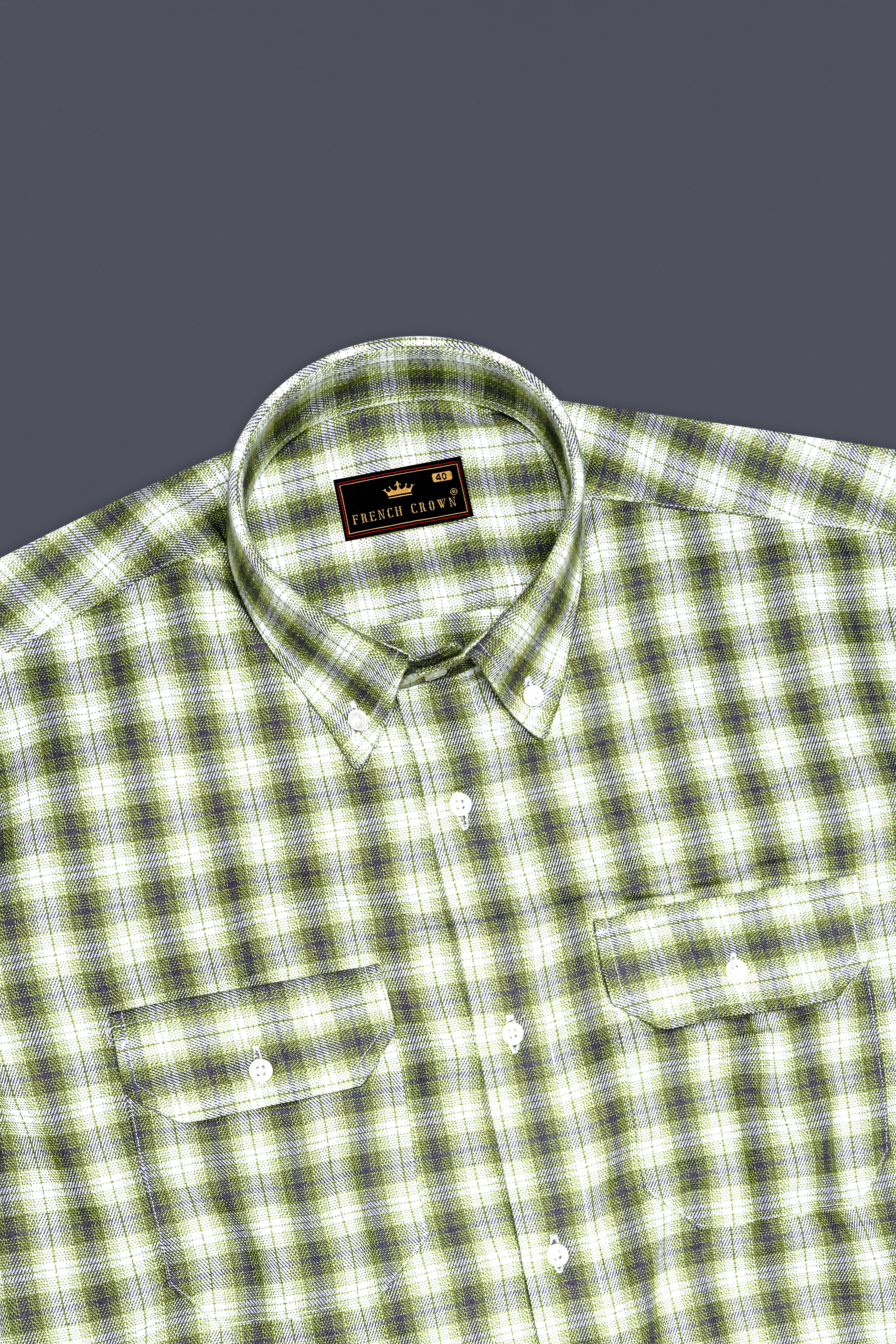 Wild Willow Green Plaid Royal Oxford Overshirt/Shacket