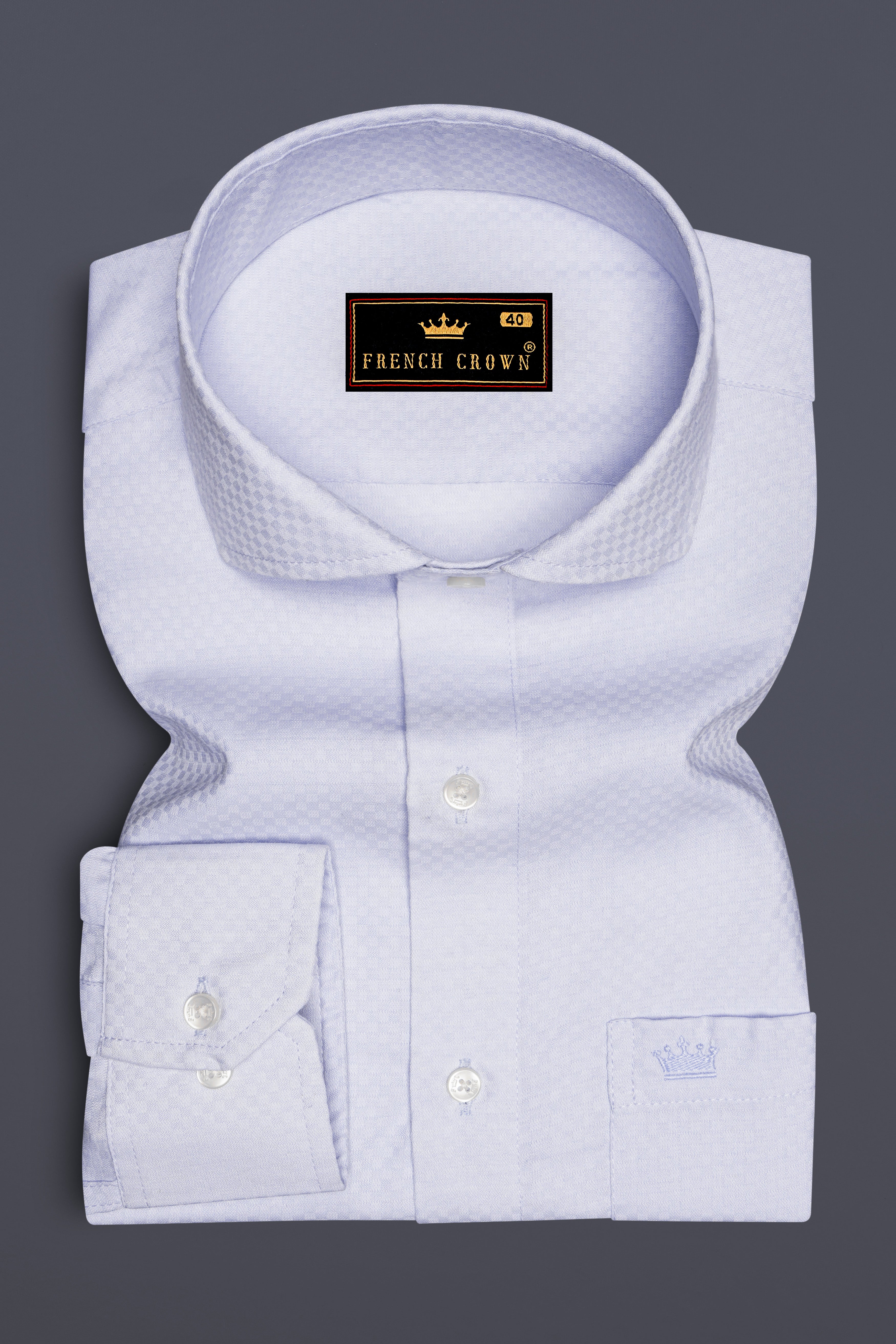Quartz Dobby Textured Premium Giza Cotton Shirt